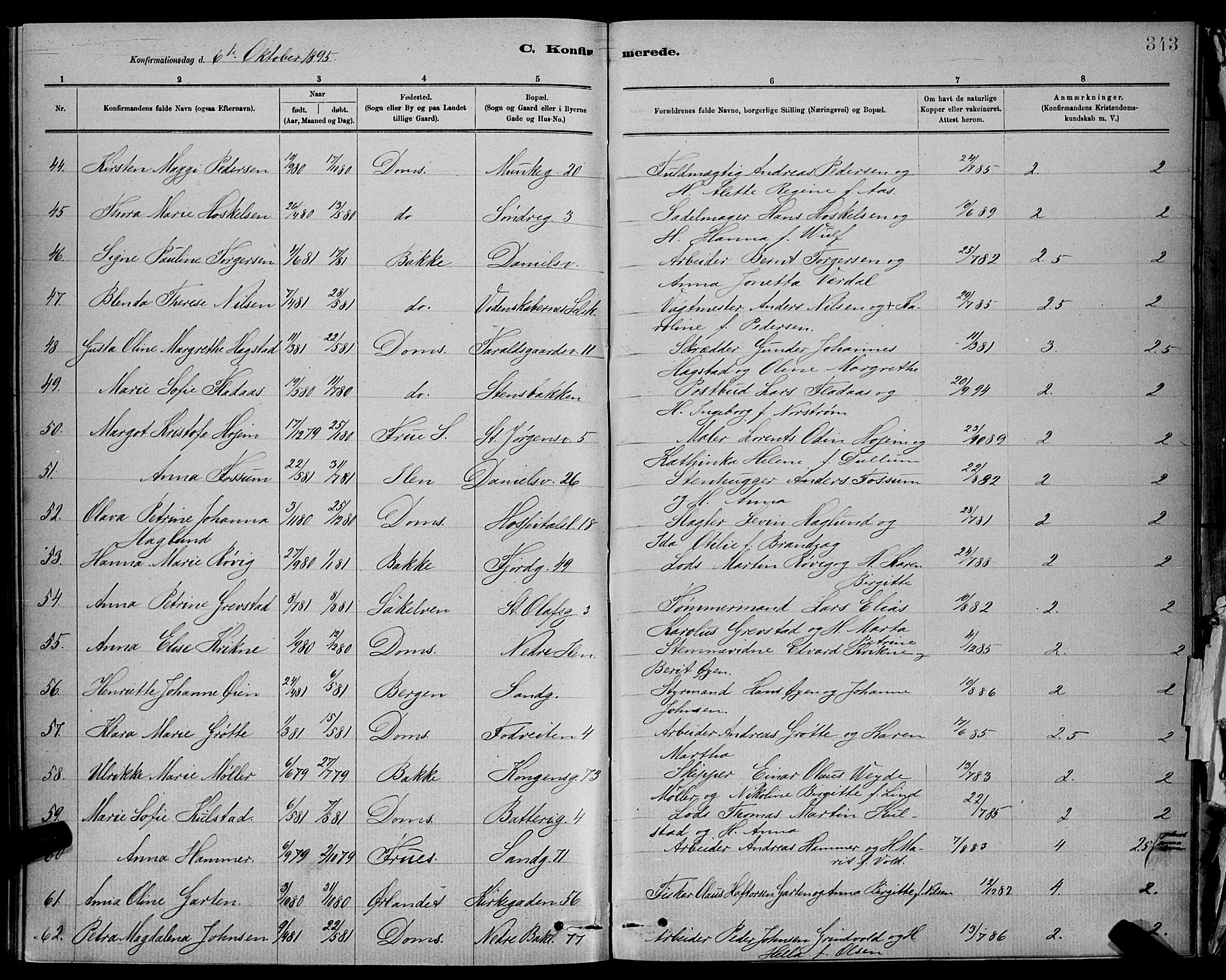 Ministerialprotokoller, klokkerbøker og fødselsregistre - Sør-Trøndelag, AV/SAT-A-1456/601/L0092: Klokkerbok nr. 601C10, 1884-1897, s. 343