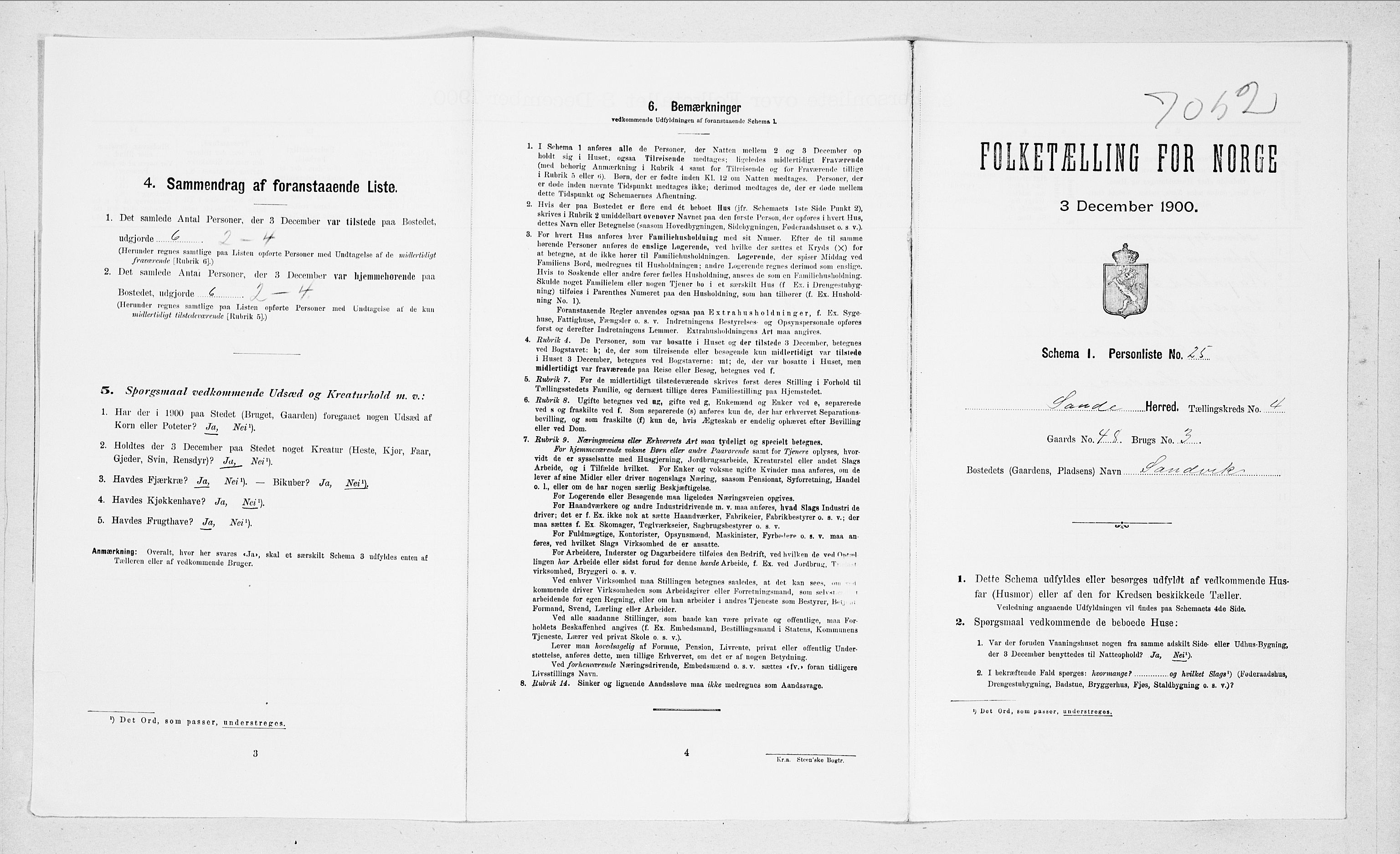SAT, Folketelling 1900 for 1514 Sande herred, 1900, s. 449