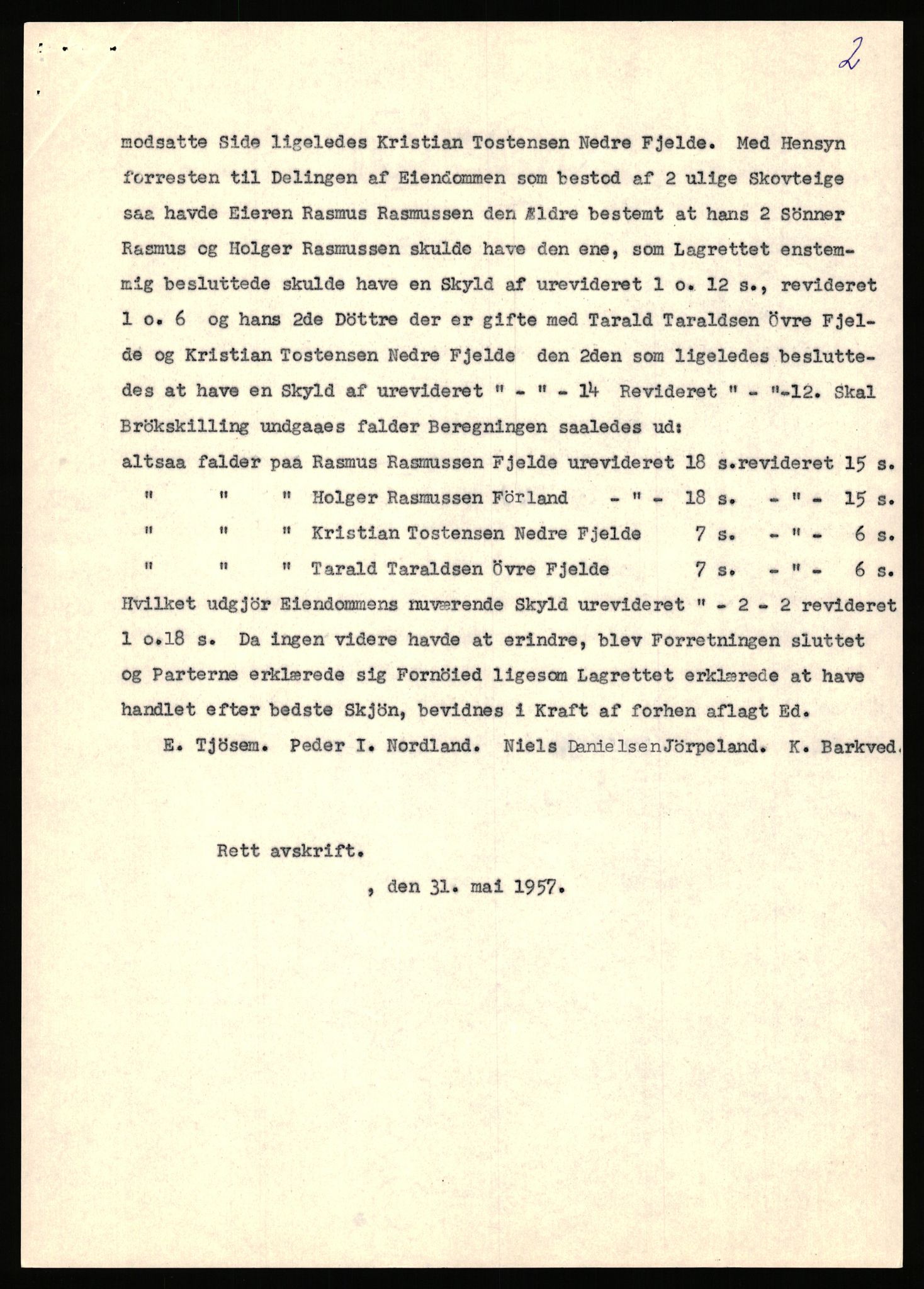 Statsarkivet i Stavanger, AV/SAST-A-101971/03/Y/Yj/L0024: Avskrifter sortert etter gårdsnavn: Fæøen - Garborg, 1750-1930, s. 262