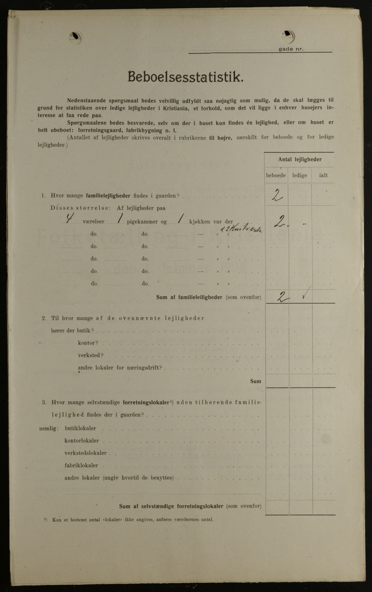 OBA, Kommunal folketelling 1.2.1908 for Kristiania kjøpstad, 1908, s. 75177