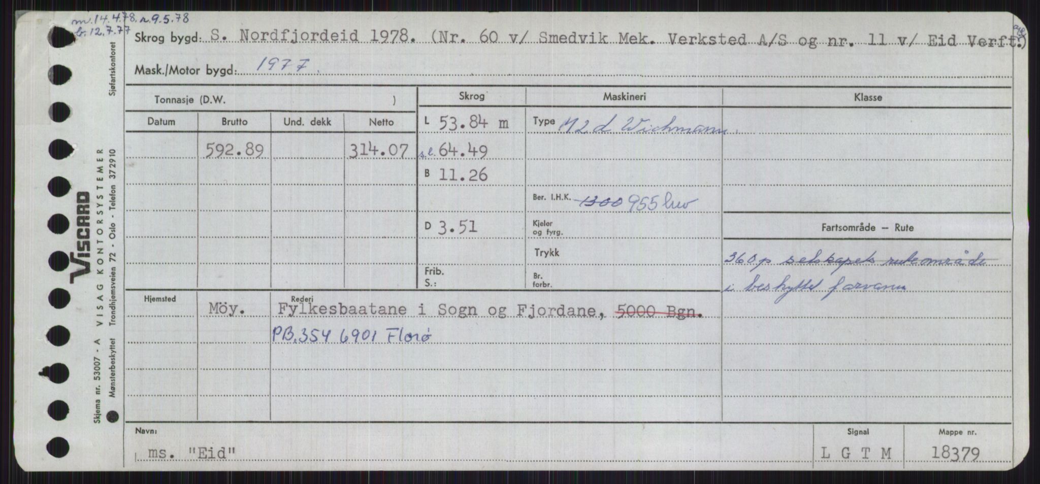 Sjøfartsdirektoratet med forløpere, Skipsmålingen, AV/RA-S-1627/H/Ha/L0001/0002: Fartøy, A-Eig / Fartøy Bjør-Eig, s. 999