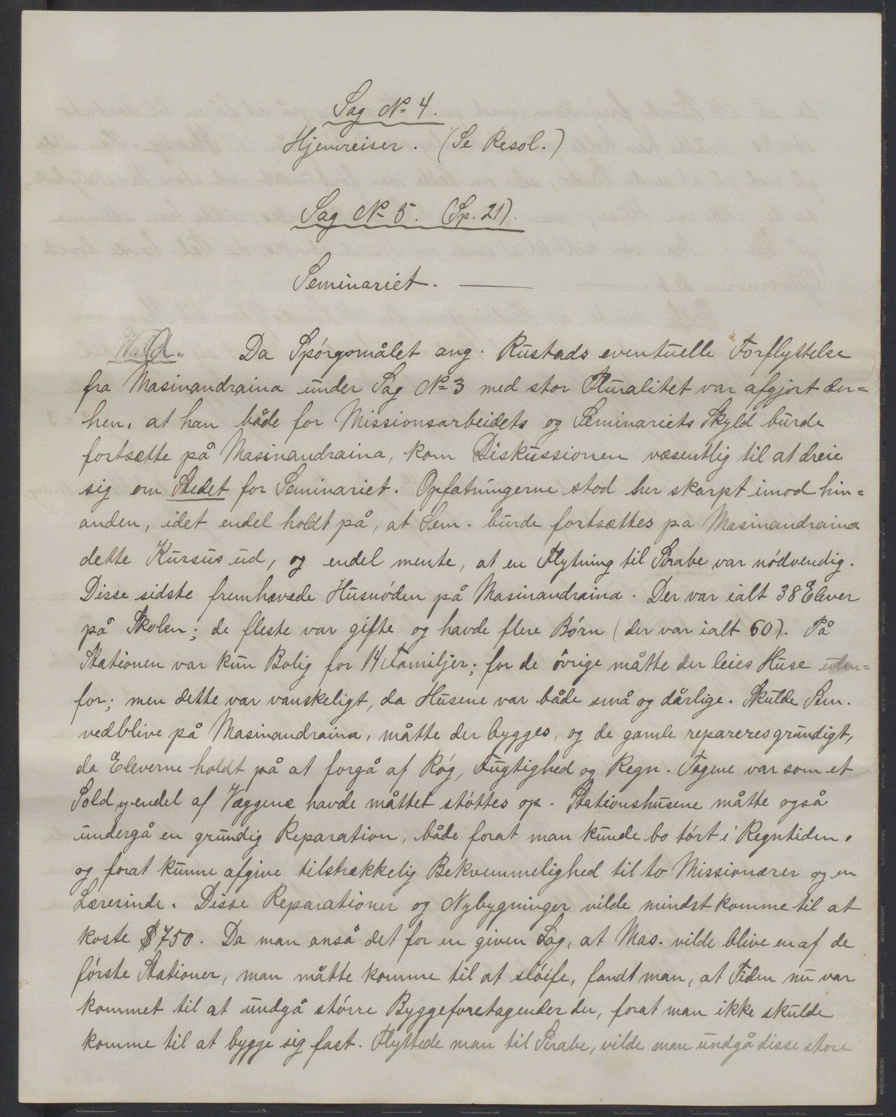 Det Norske Misjonsselskap - hovedadministrasjonen, VID/MA-A-1045/D/Da/Daa/L0038/0001: Konferansereferat og årsberetninger / Konferansereferat fra Madagaskar Innland., 1890