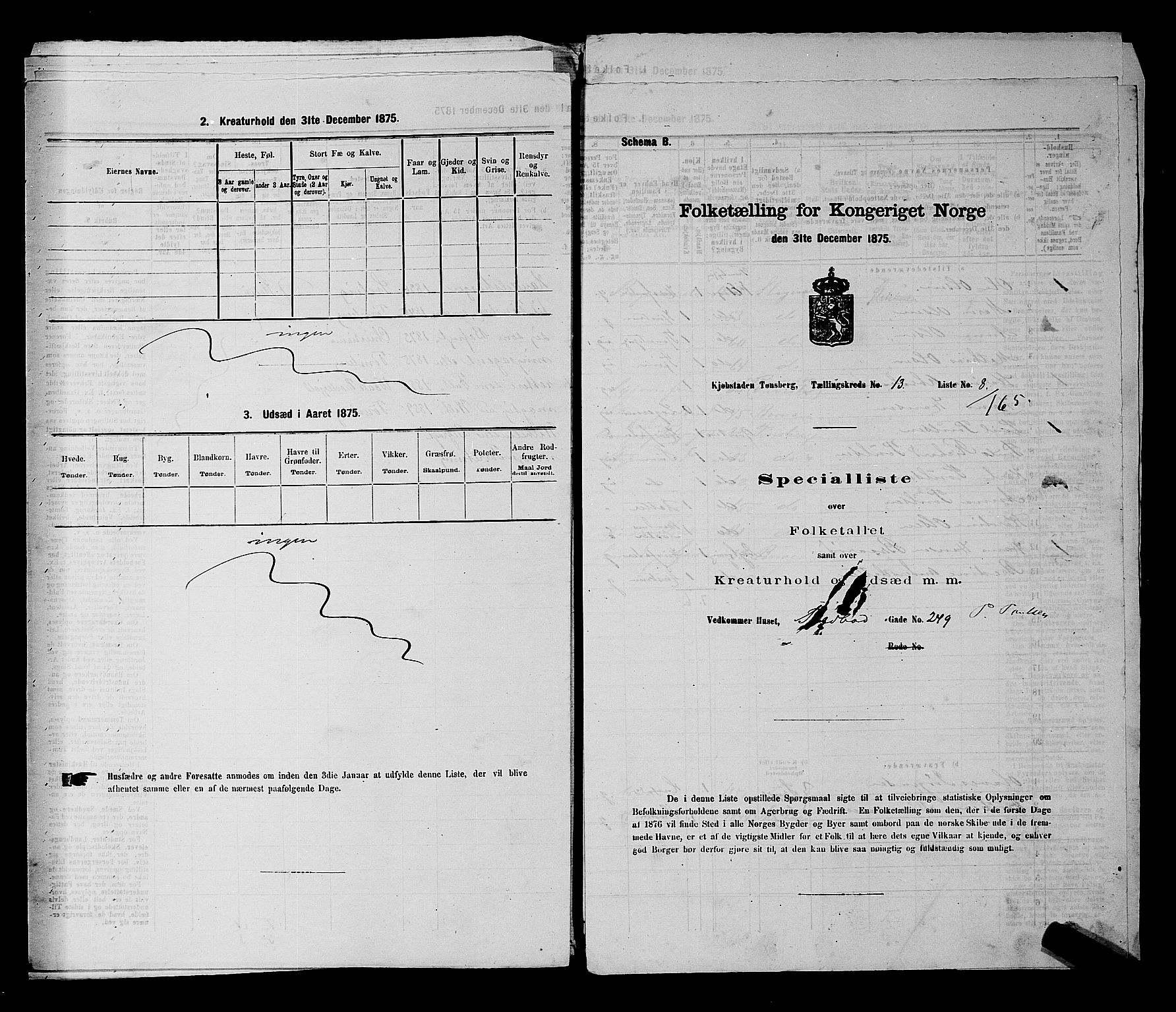 SAKO, Folketelling 1875 for 0705P Tønsberg prestegjeld, 1875, s. 410