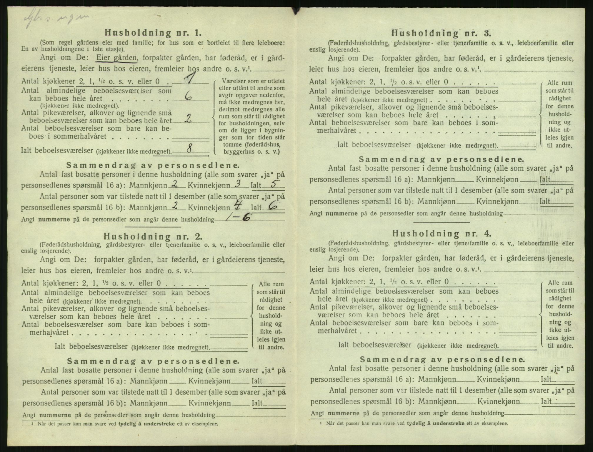 SAK, Folketelling 1920 for 0911 Gjerstad herred, 1920, s. 220