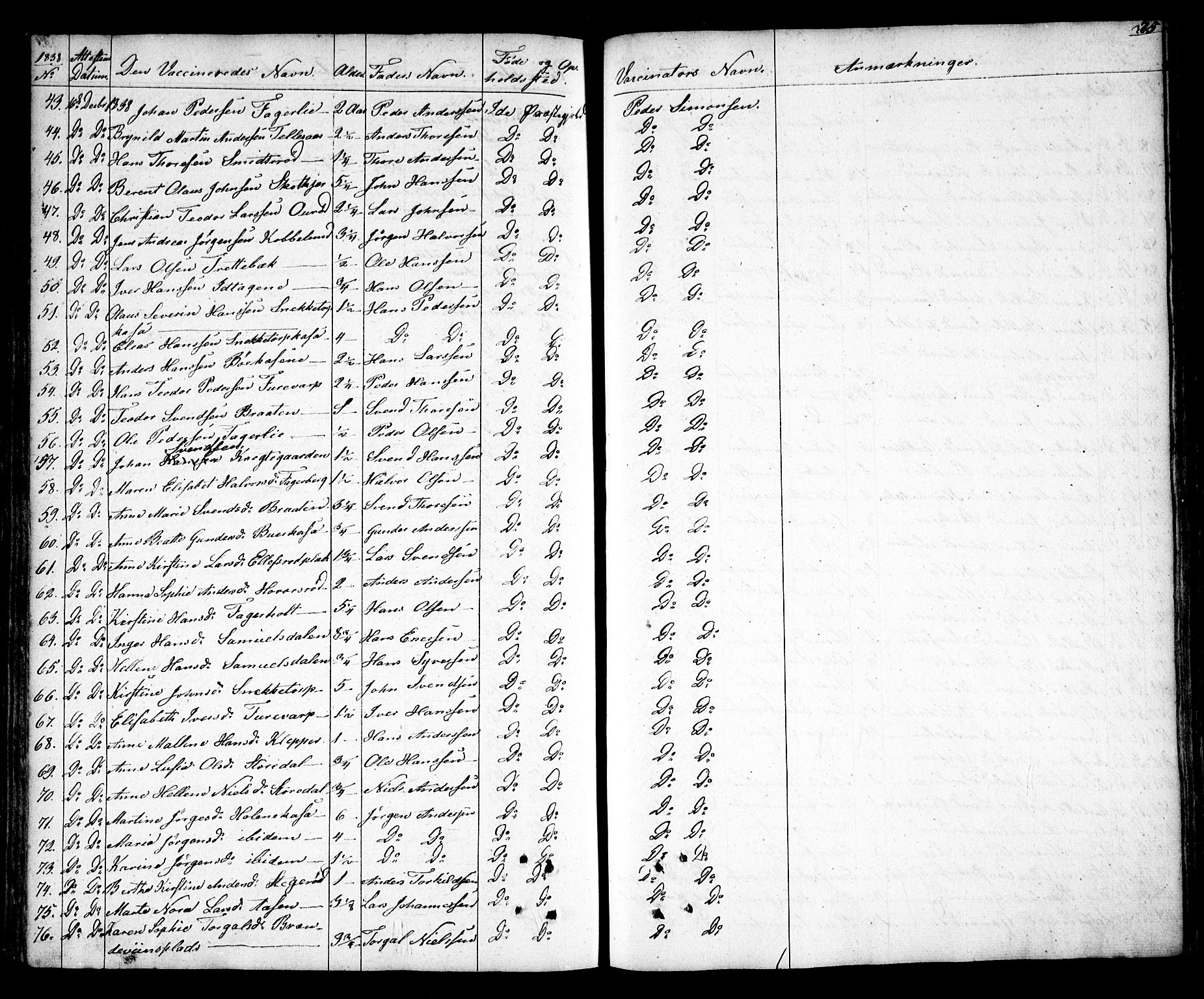 Idd prestekontor Kirkebøker, AV/SAO-A-10911/F/Fc/L0003: Ministerialbok nr. III 3, 1832-1847, s. 375