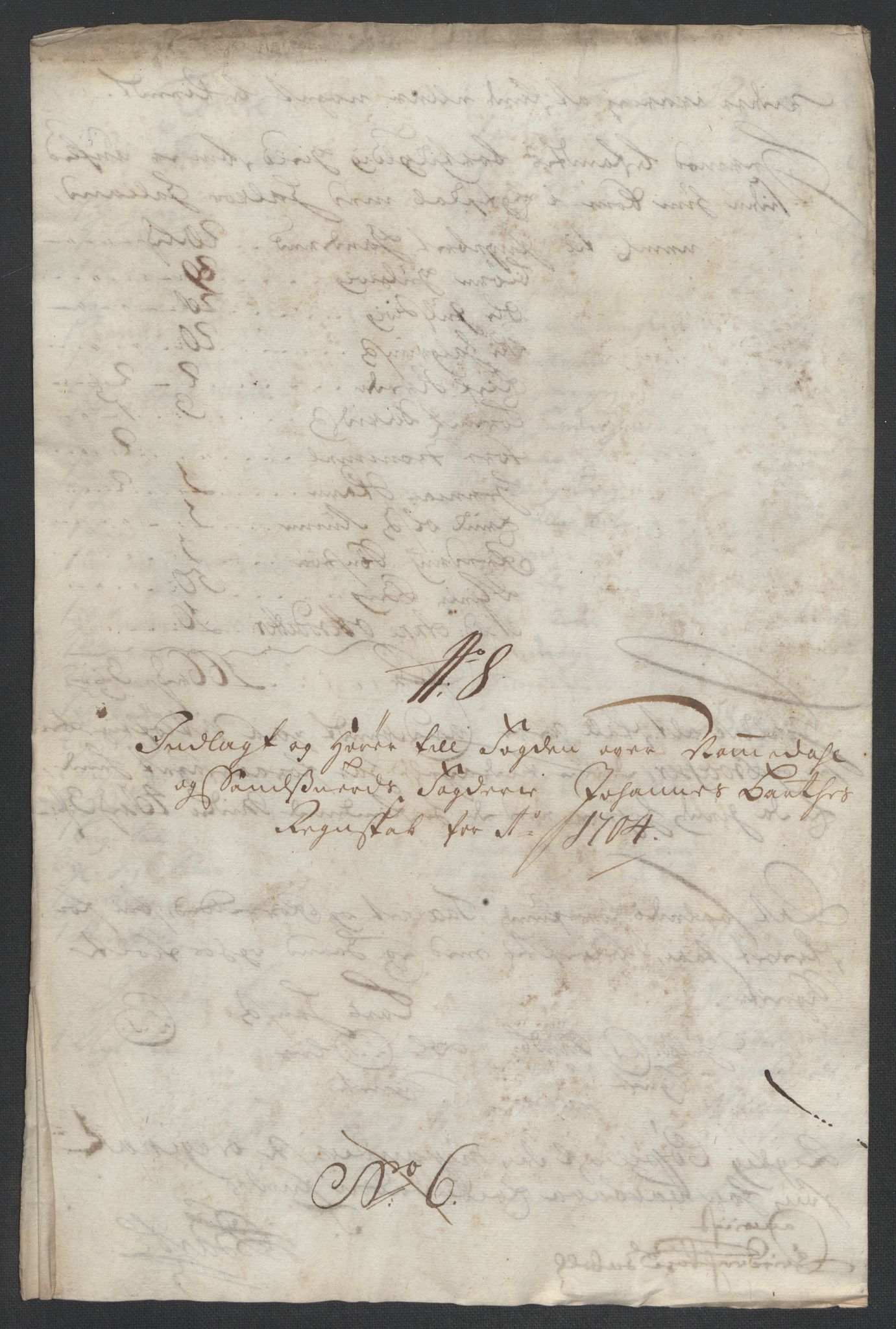 Rentekammeret inntil 1814, Reviderte regnskaper, Fogderegnskap, RA/EA-4092/R24/L1582: Fogderegnskap Numedal og Sandsvær, 1704, s. 59