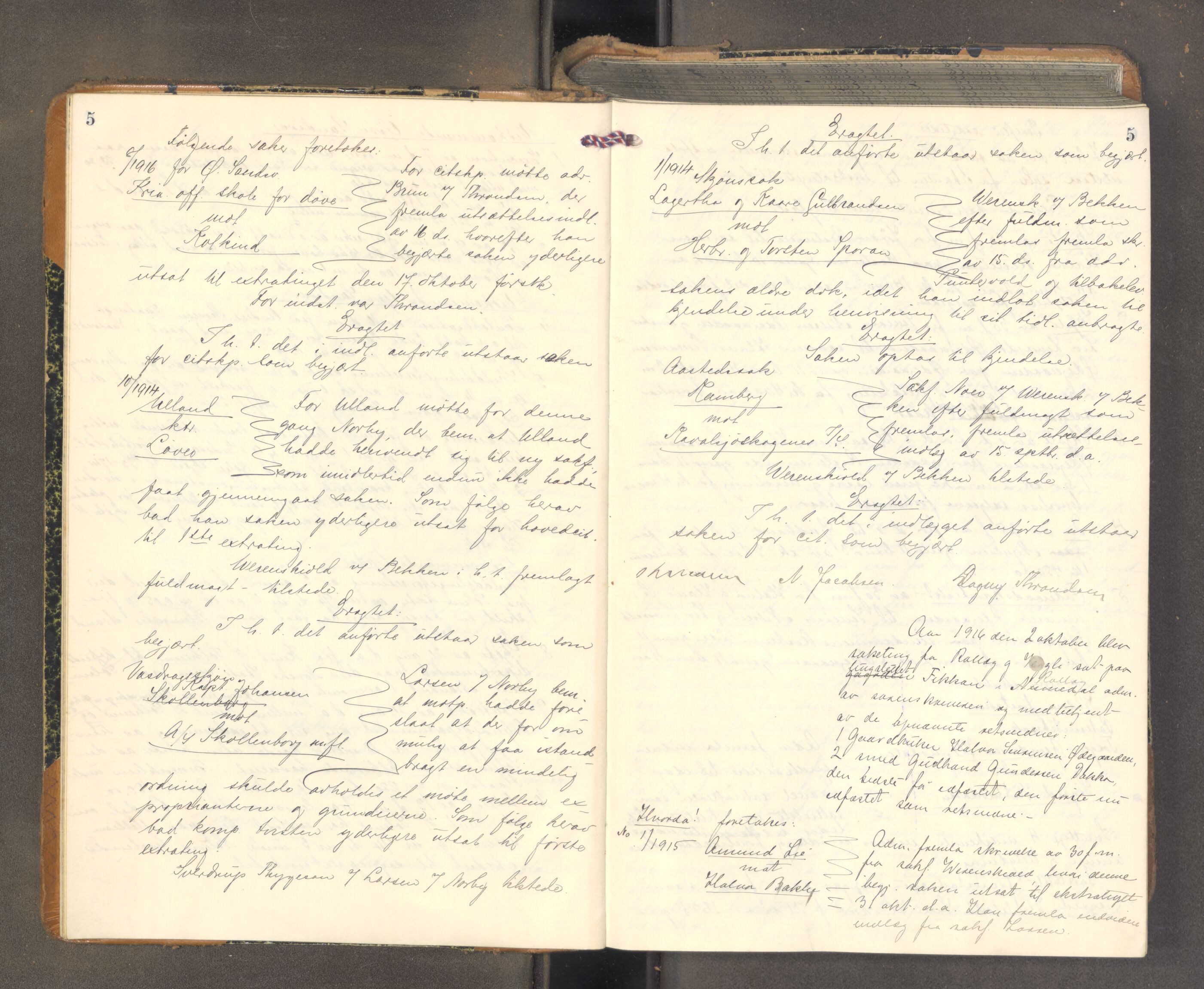 Numedal og Sandsvær sorenskriveri, AV/SAKO-A-128/F/Fa/Faa/L0119: Tingbok, 1916-1919