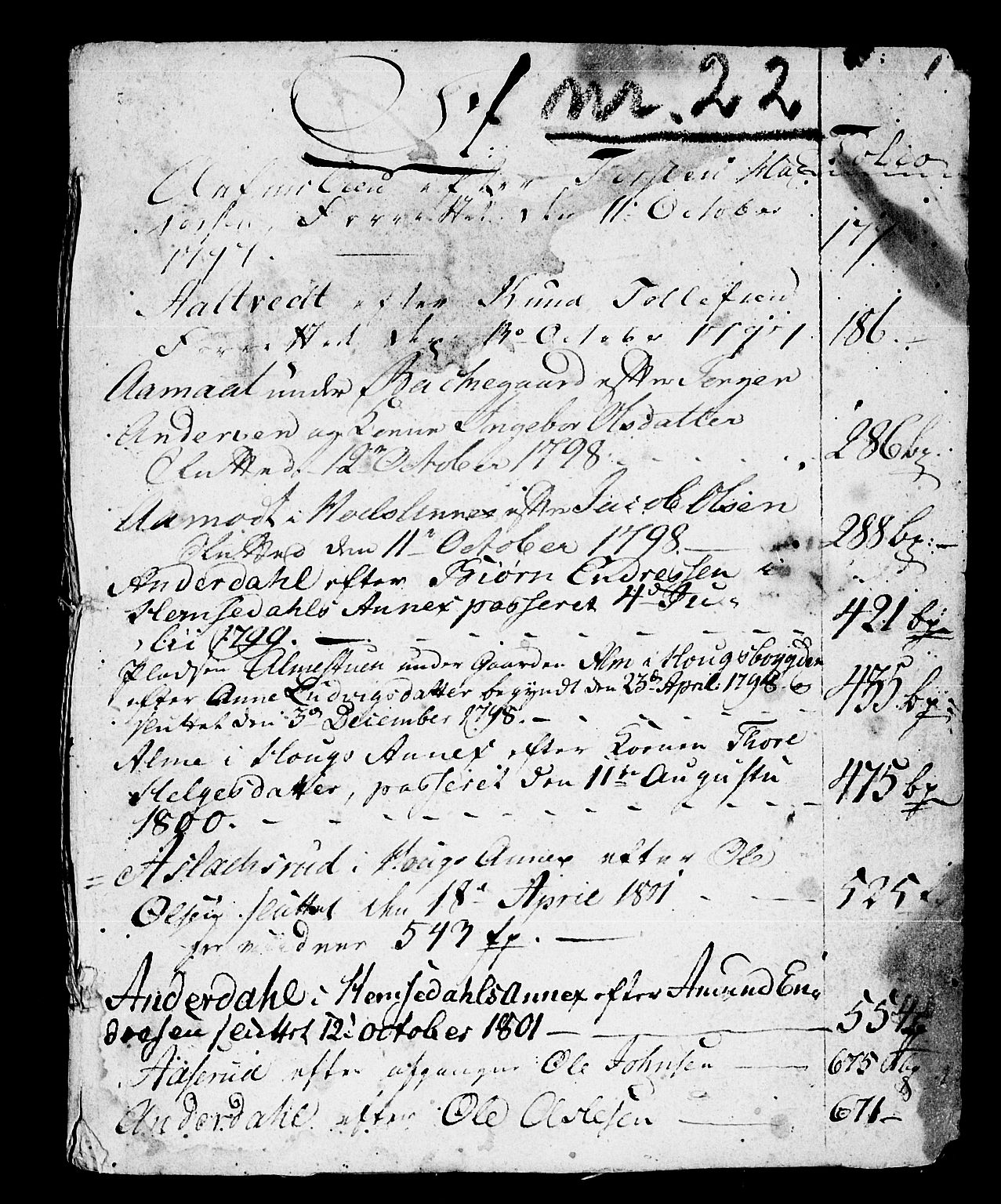 Ringerike og Hallingdal sorenskriveri, SAKO/A-81/H/Ha/L0022a: Skifteprotokoll, 1794-1802