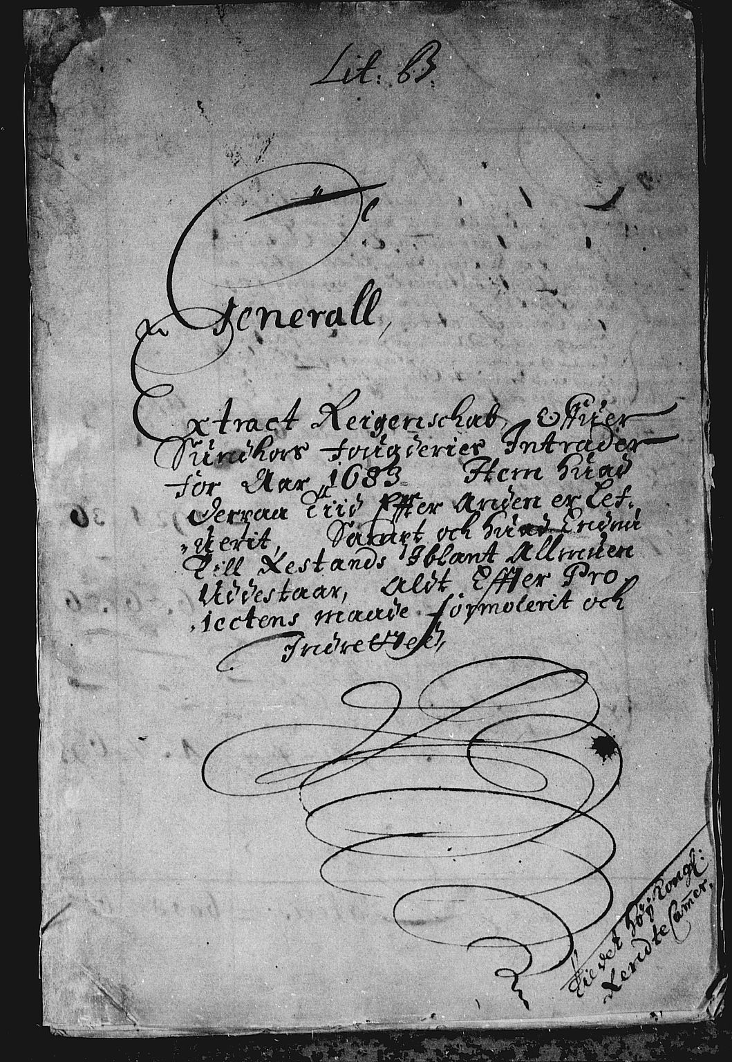 Rentekammeret inntil 1814, Reviderte regnskaper, Stiftamtstueregnskaper, Bergen stiftamt, AV/RA-EA-6043/R/Rc/L0066: Bergen stiftamt, 1683