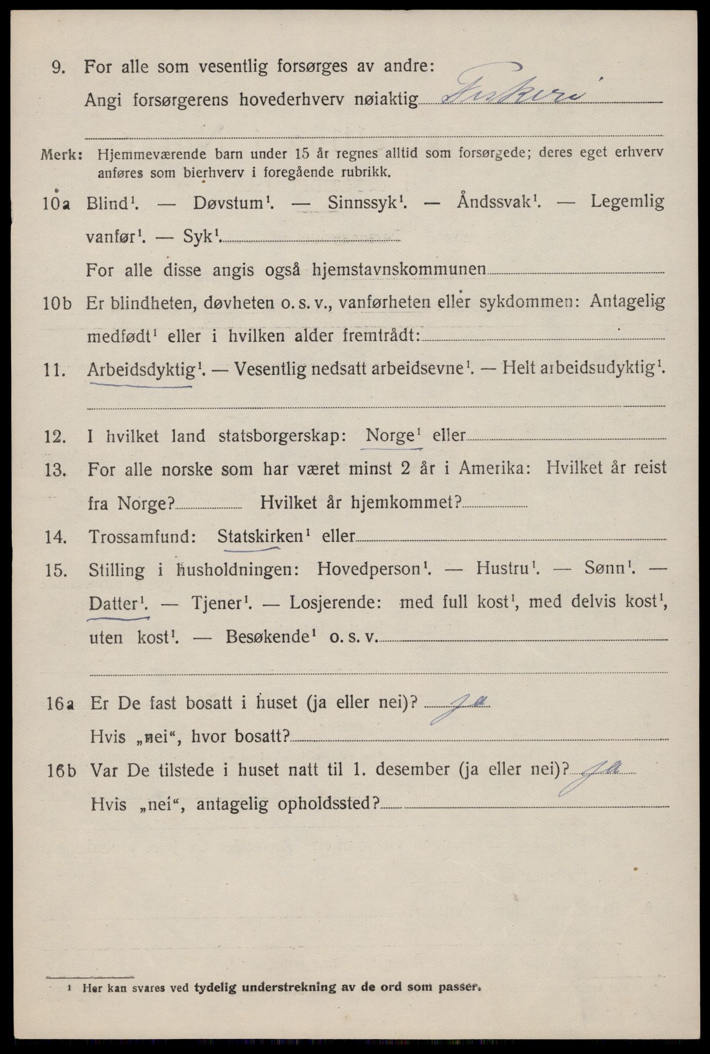 SAST, Folketelling 1920 for 1150 Skudenes herred, 1920, s. 3817