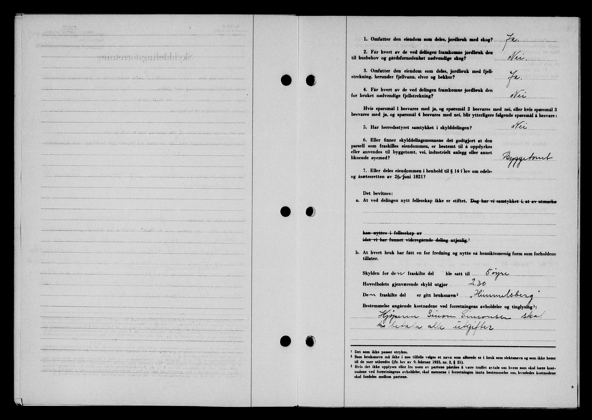 Karmsund sorenskriveri, SAST/A-100311/01/II/IIB/L0090: Pantebok nr. 70A, 1947-1947, Dagboknr: 2177/1947