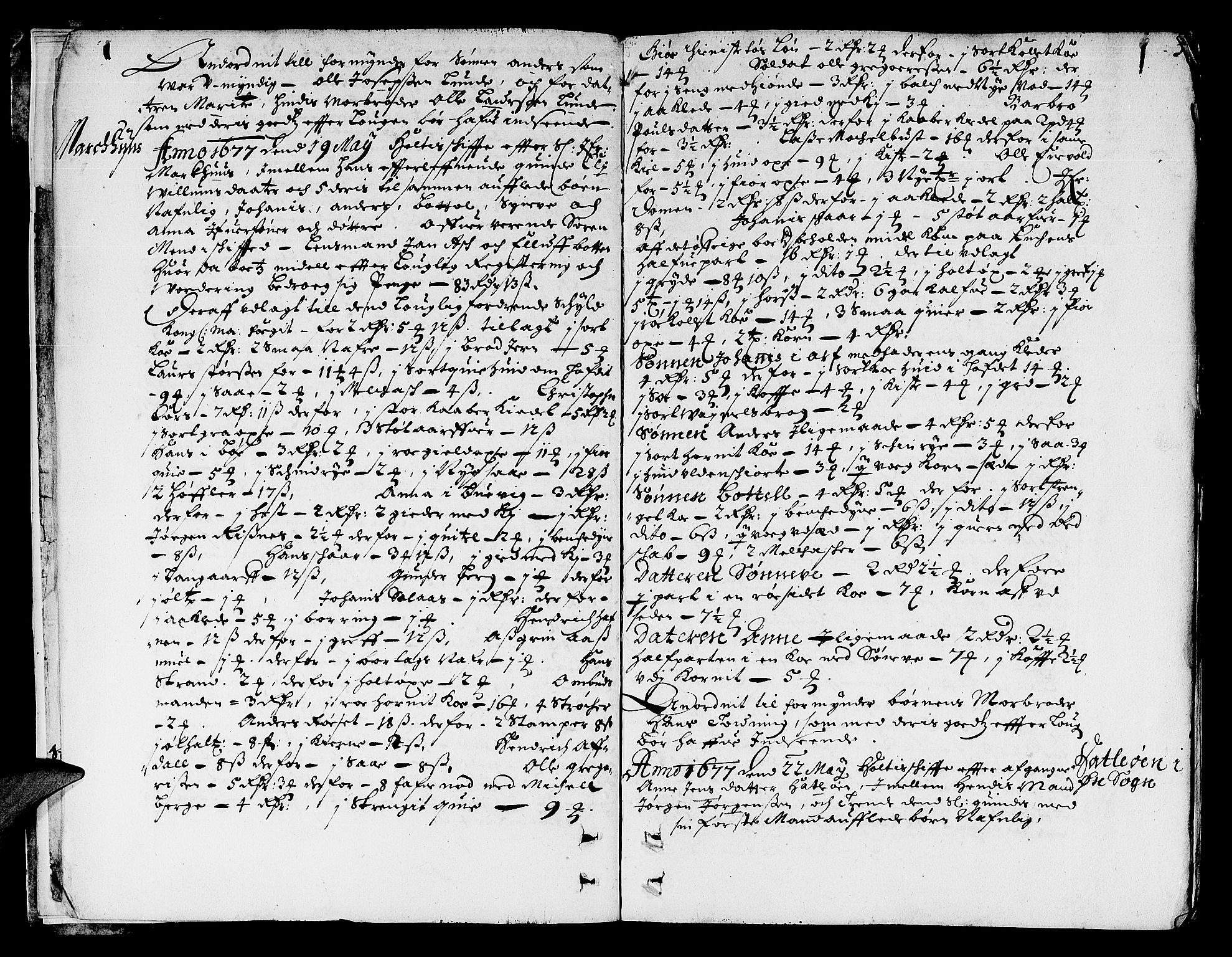Sunnfjord tingrett, AV/SAB-A-3201/1/H/Ha/Haa/L0001: Skifteprotokoll, 1677-1687, s. 4b-5a