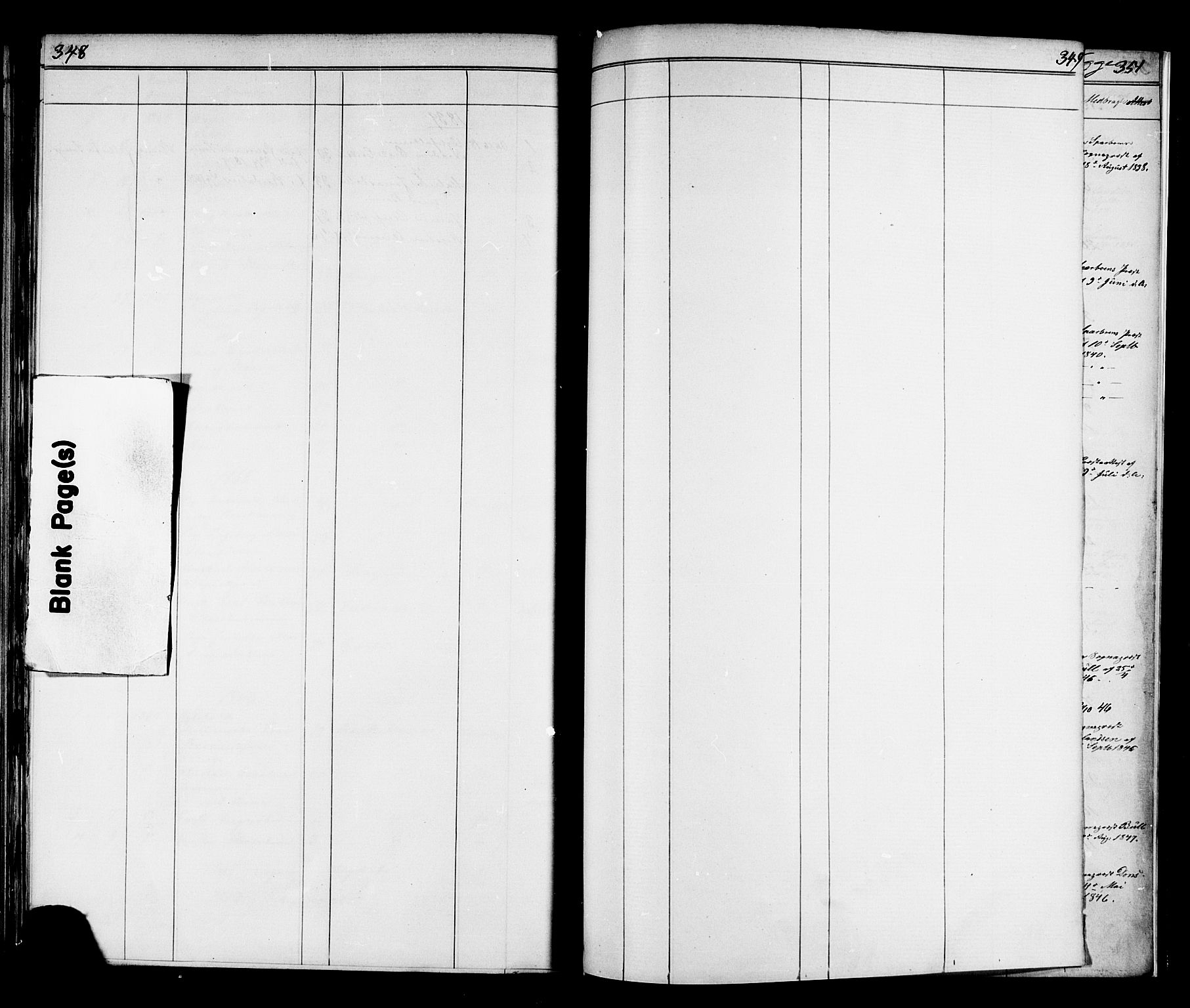 Ministerialprotokoller, klokkerbøker og fødselsregistre - Nord-Trøndelag, SAT/A-1458/739/L0367: Ministerialbok nr. 739A01 /2, 1838-1868, s. 348-349