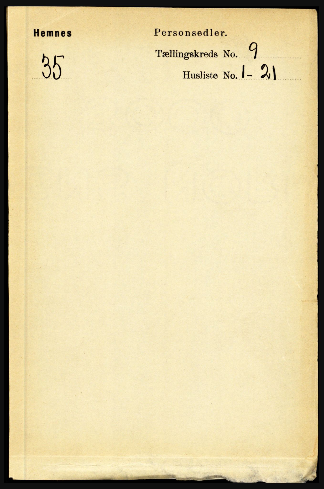 RA, Folketelling 1891 for 1832 Hemnes herred, 1891, s. 4314