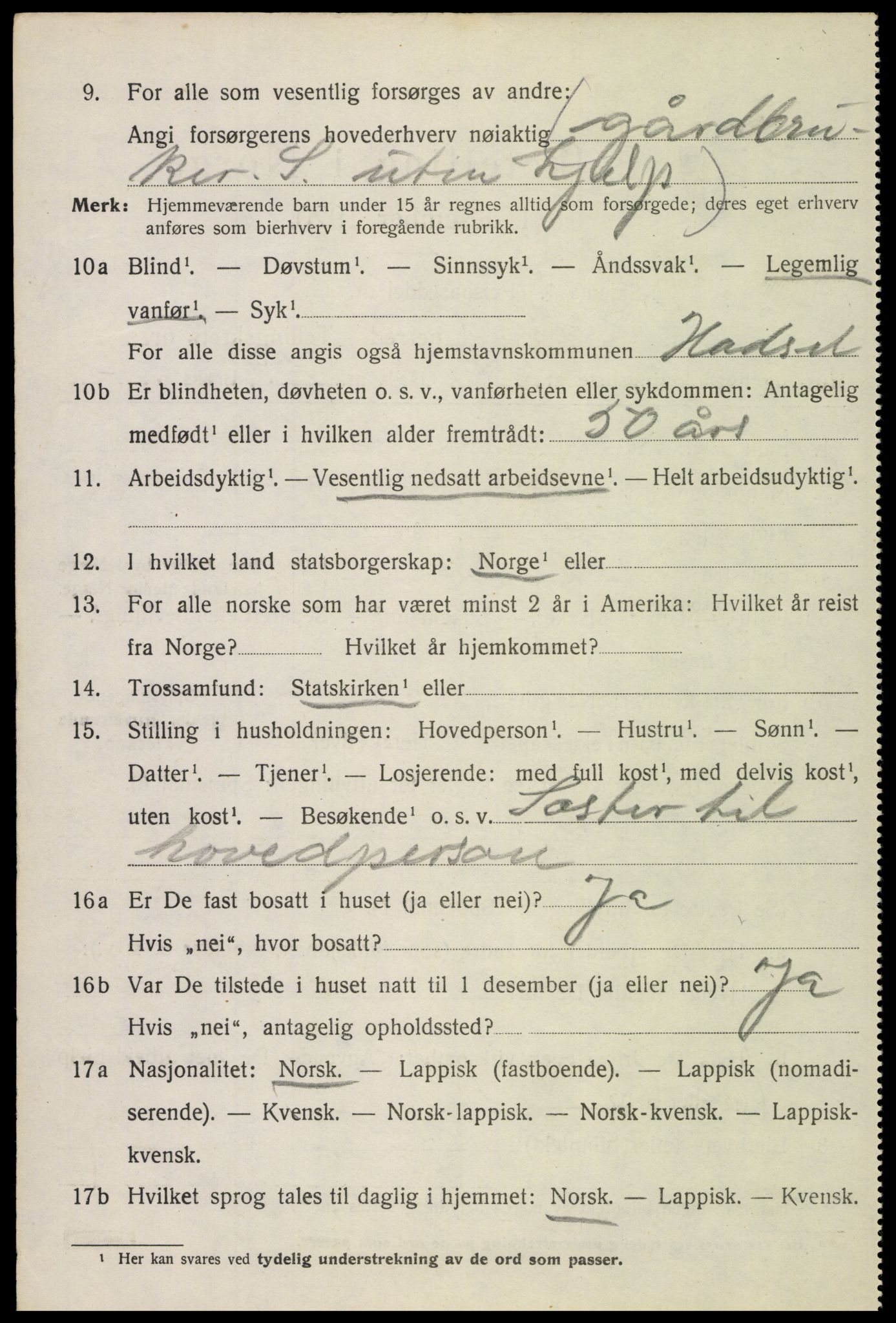 SAT, Folketelling 1920 for 1866 Hadsel herred, 1920, s. 18181