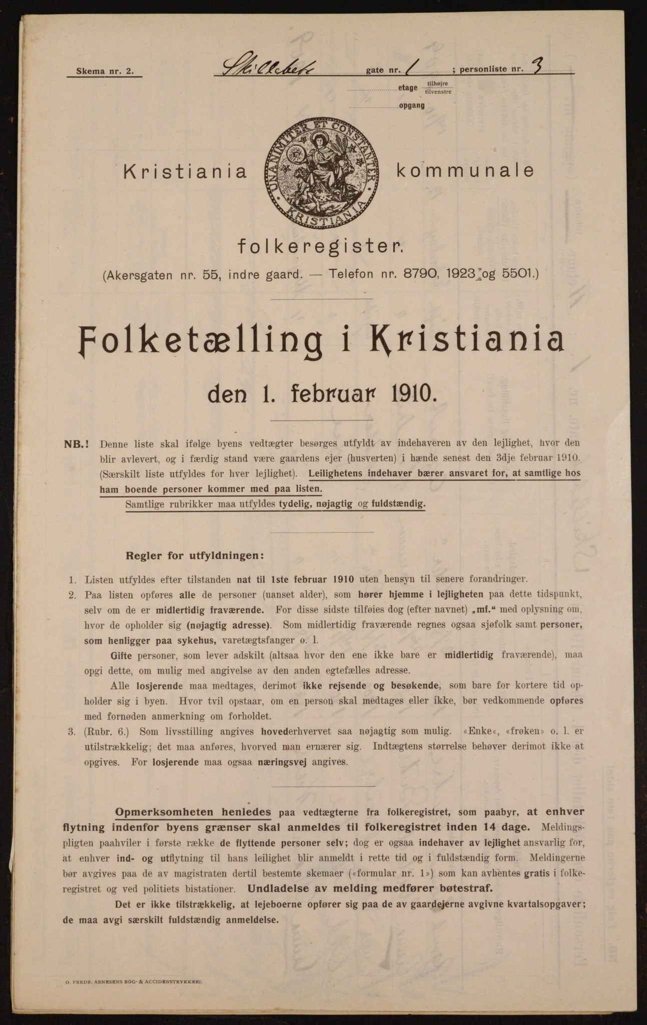 OBA, Kommunal folketelling 1.2.1910 for Kristiania, 1910, s. 91019