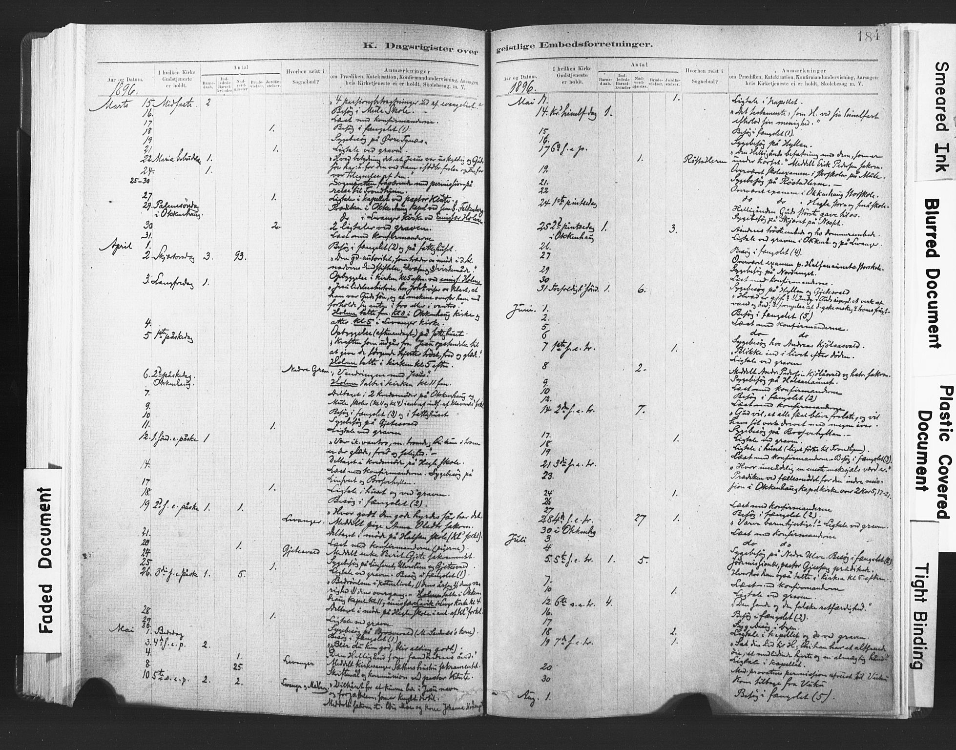 Ministerialprotokoller, klokkerbøker og fødselsregistre - Nord-Trøndelag, AV/SAT-A-1458/720/L0189: Ministerialbok nr. 720A05, 1880-1911, s. 184