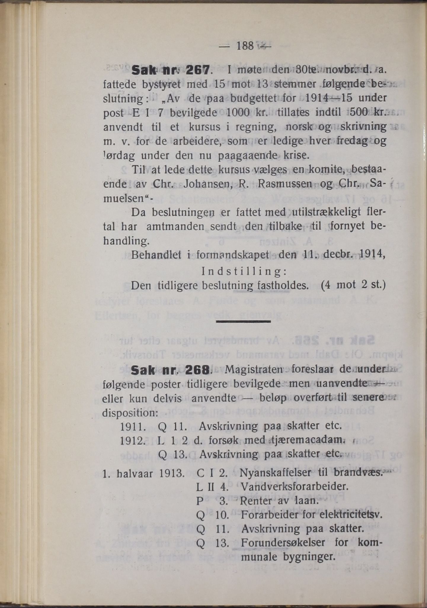 Narvik kommune. Formannskap , AIN/K-18050.150/A/Ab/L0004: Møtebok, 1914