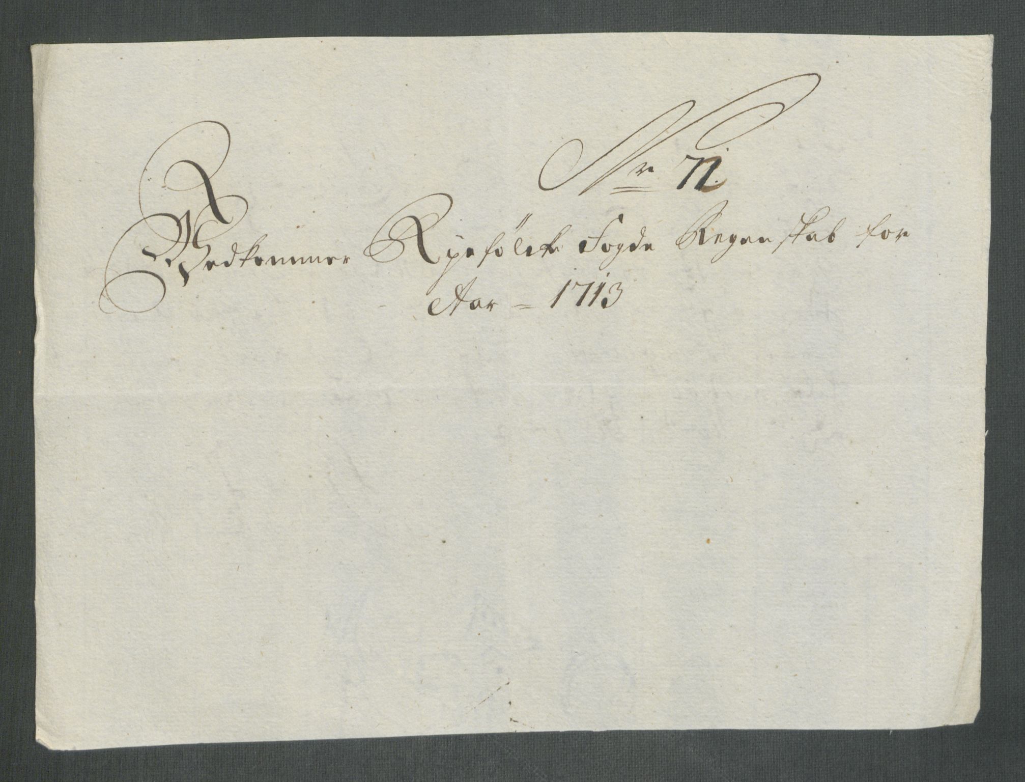 Rentekammeret inntil 1814, Reviderte regnskaper, Fogderegnskap, AV/RA-EA-4092/R47/L2866: Fogderegnskap Ryfylke, 1713, s. 350