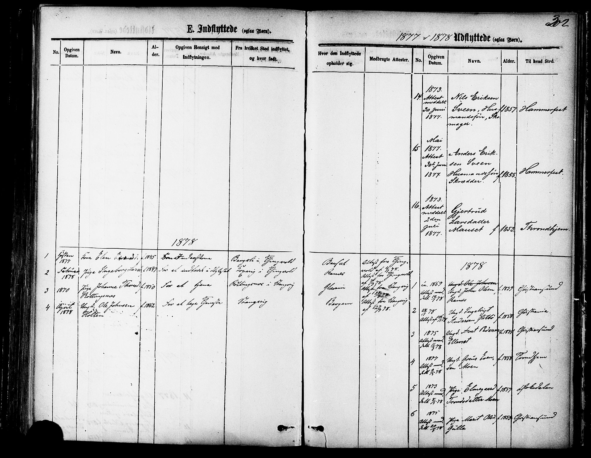 Ministerialprotokoller, klokkerbøker og fødselsregistre - Møre og Romsdal, SAT/A-1454/595/L1046: Ministerialbok nr. 595A08, 1874-1884, s. 302