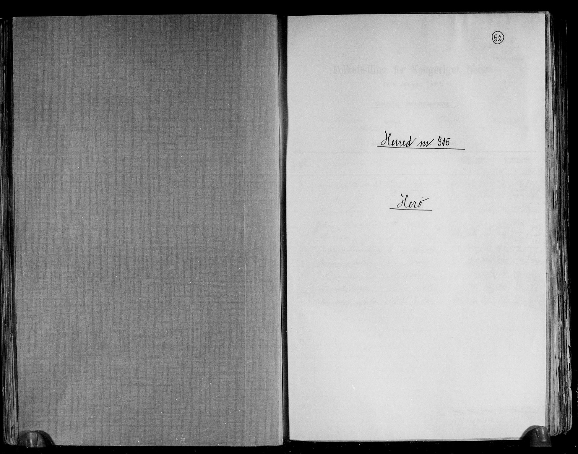 RA, Folketelling 1891 for 1515 Herøy herred, 1891, s. 1