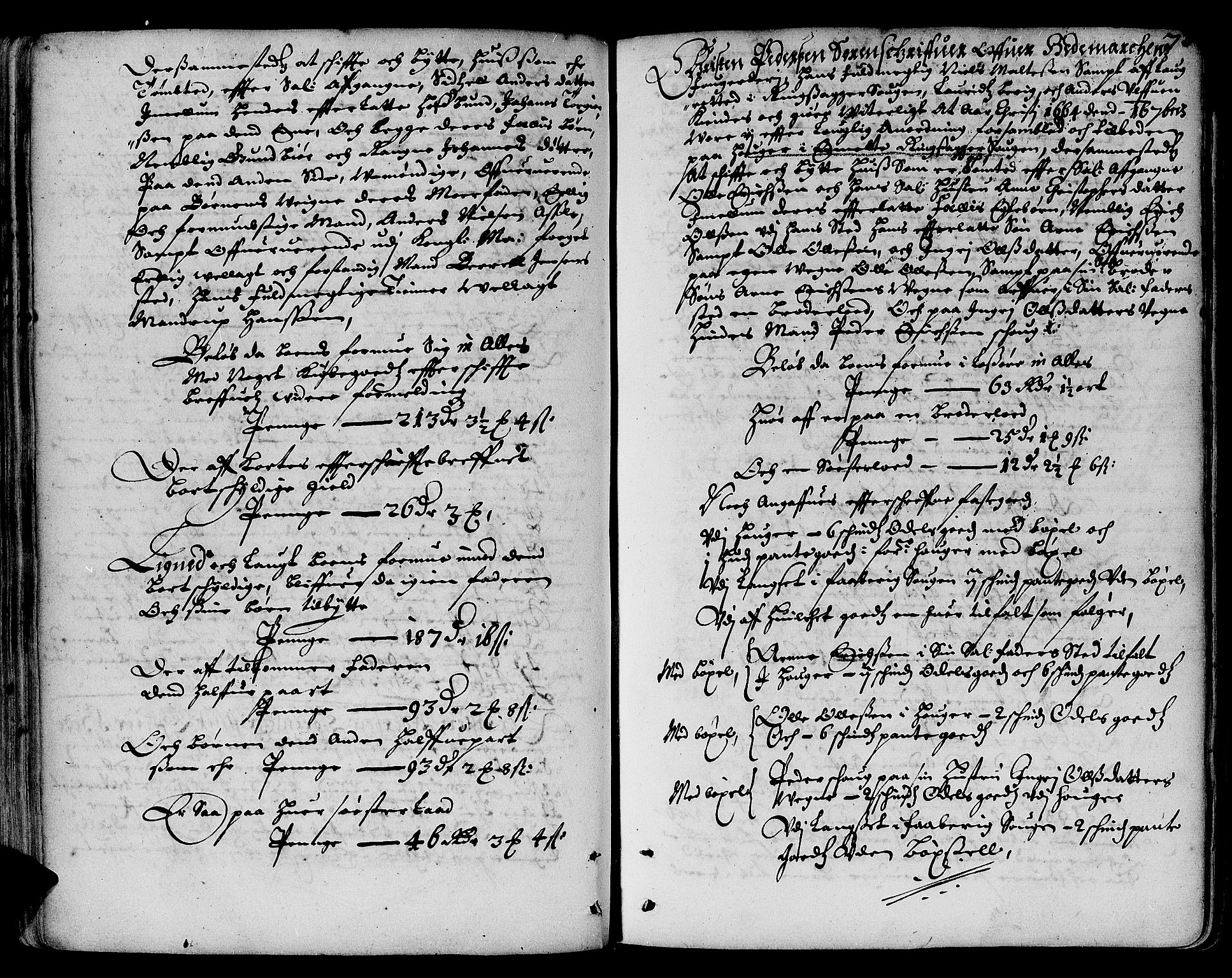 Hedemarken sorenskriveri, SAH/TING-034/J/Ja/L0001: Skifteprotokoll, 1662-1673, s. 72b-73a