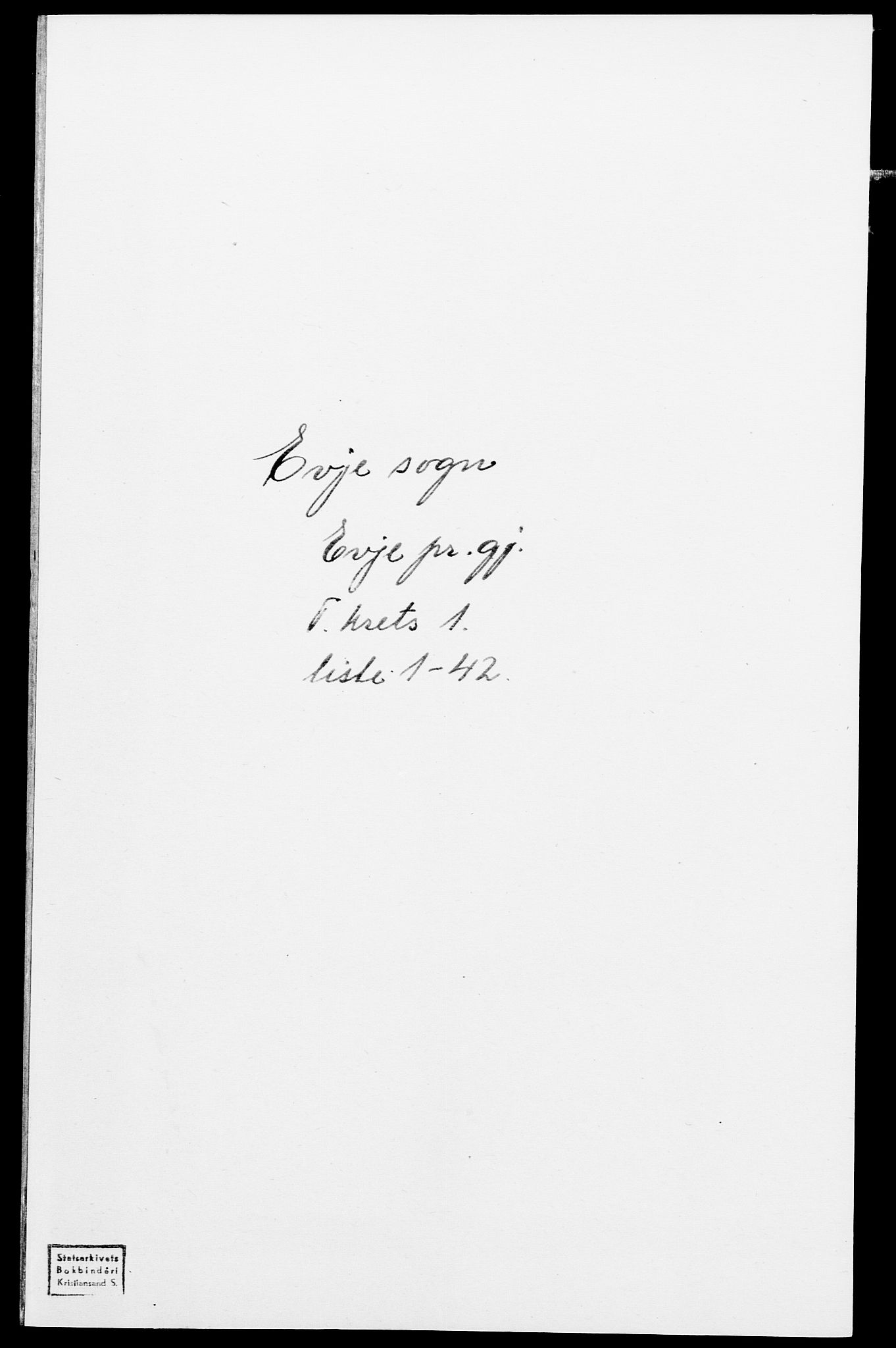 SAK, Folketelling 1875 for 0934P Evje prestegjeld, 1875, s. 21