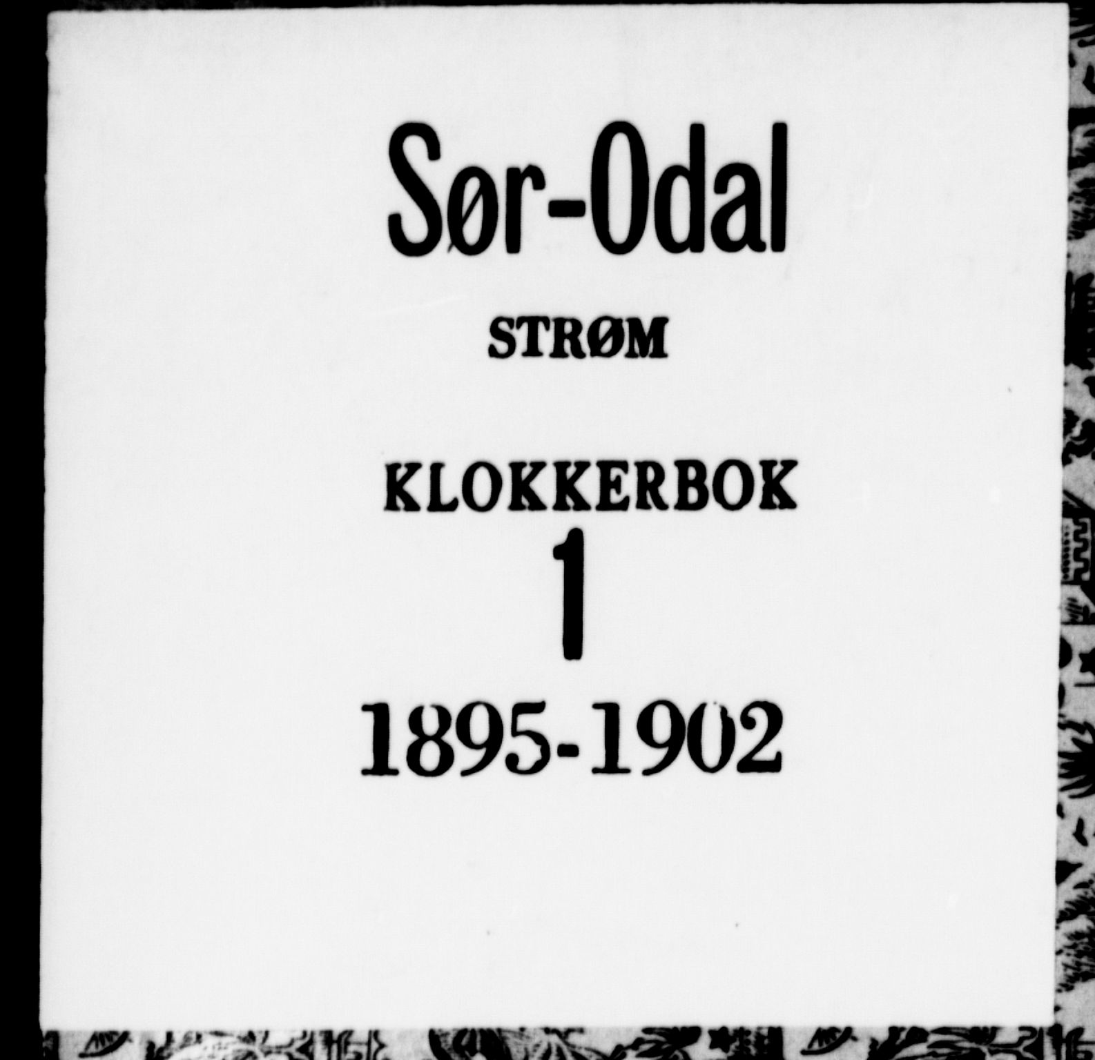 Sør-Odal prestekontor, SAH/PREST-030/H/Ha/Hab/L0001: Klokkerbok nr. 1, 1895-1902