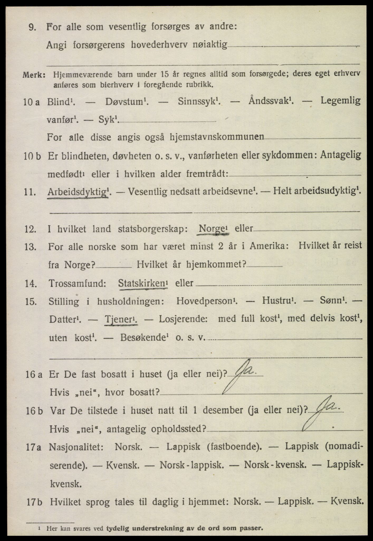 SAT, Folketelling 1920 for 1742 Grong herred, 1920, s. 1182