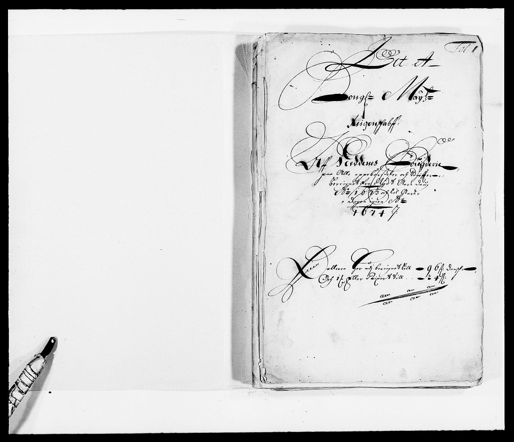 Rentekammeret inntil 1814, Reviderte regnskaper, Fogderegnskap, RA/EA-4092/R39/L2300: Fogderegnskap Nedenes, 1672-1674, s. 124