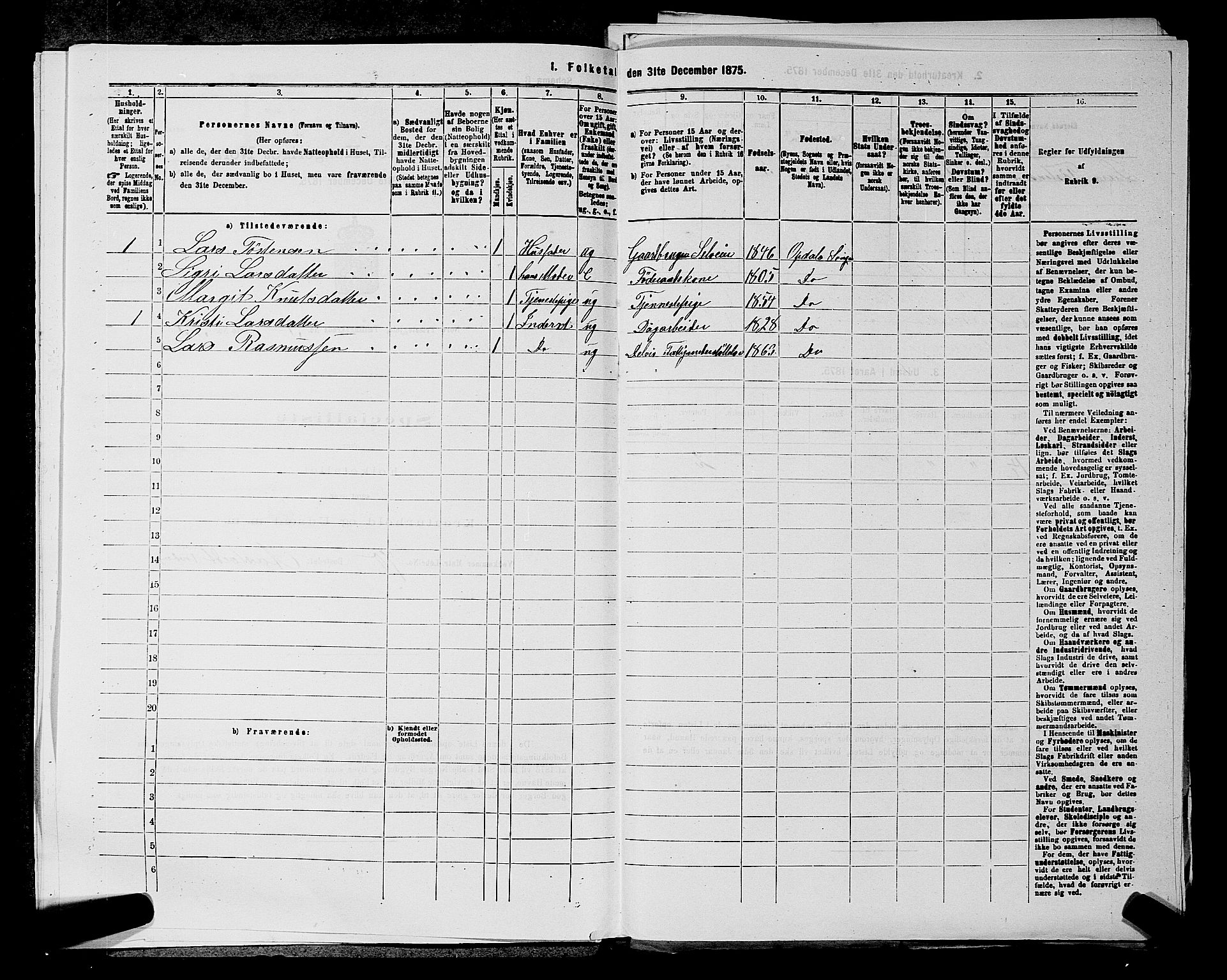 SAKO, Folketelling 1875 for 0633P Nore prestegjeld, 1875, s. 390