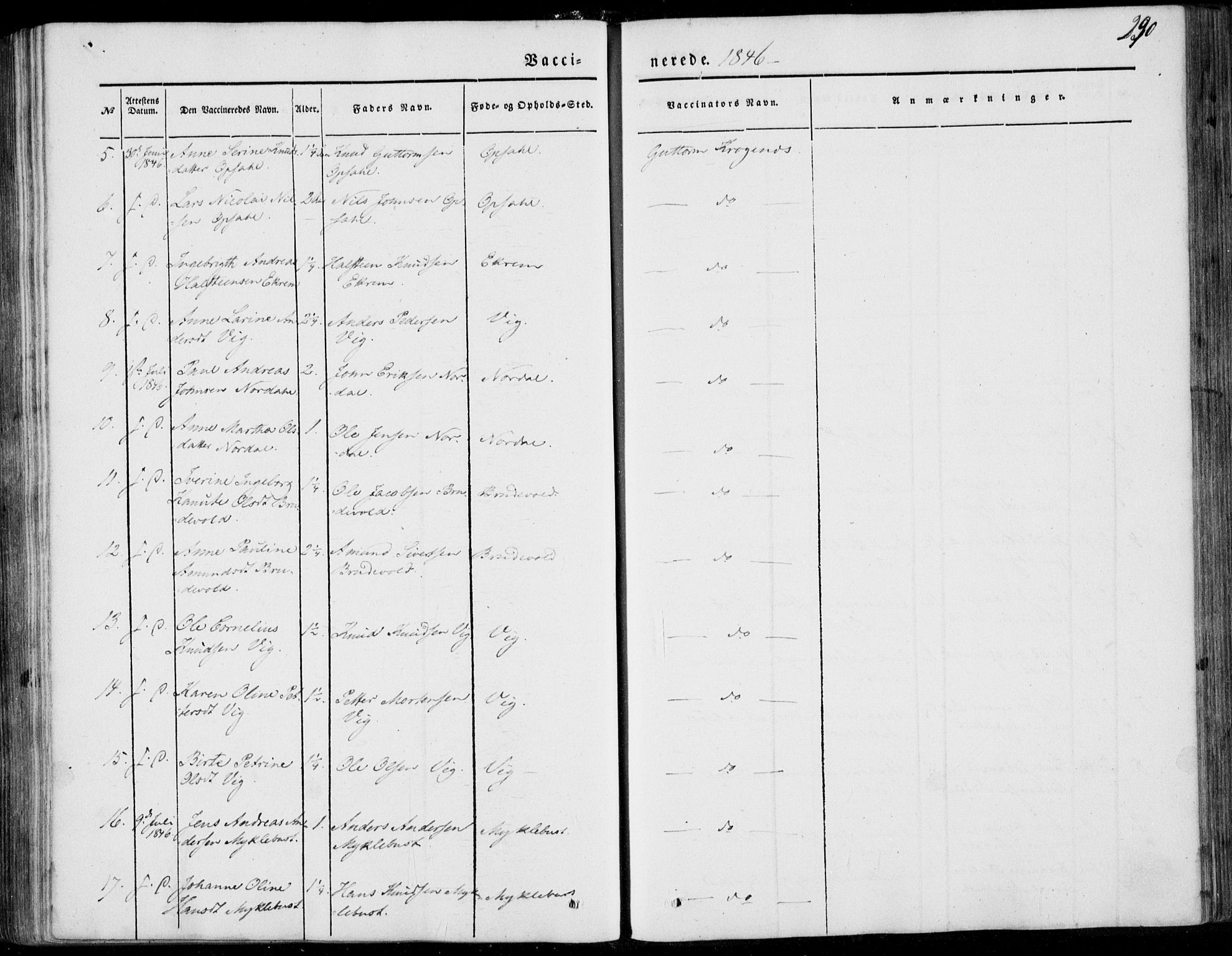 Ministerialprotokoller, klokkerbøker og fødselsregistre - Møre og Romsdal, AV/SAT-A-1454/502/L0023: Ministerialbok nr. 502A01, 1844-1873, s. 290