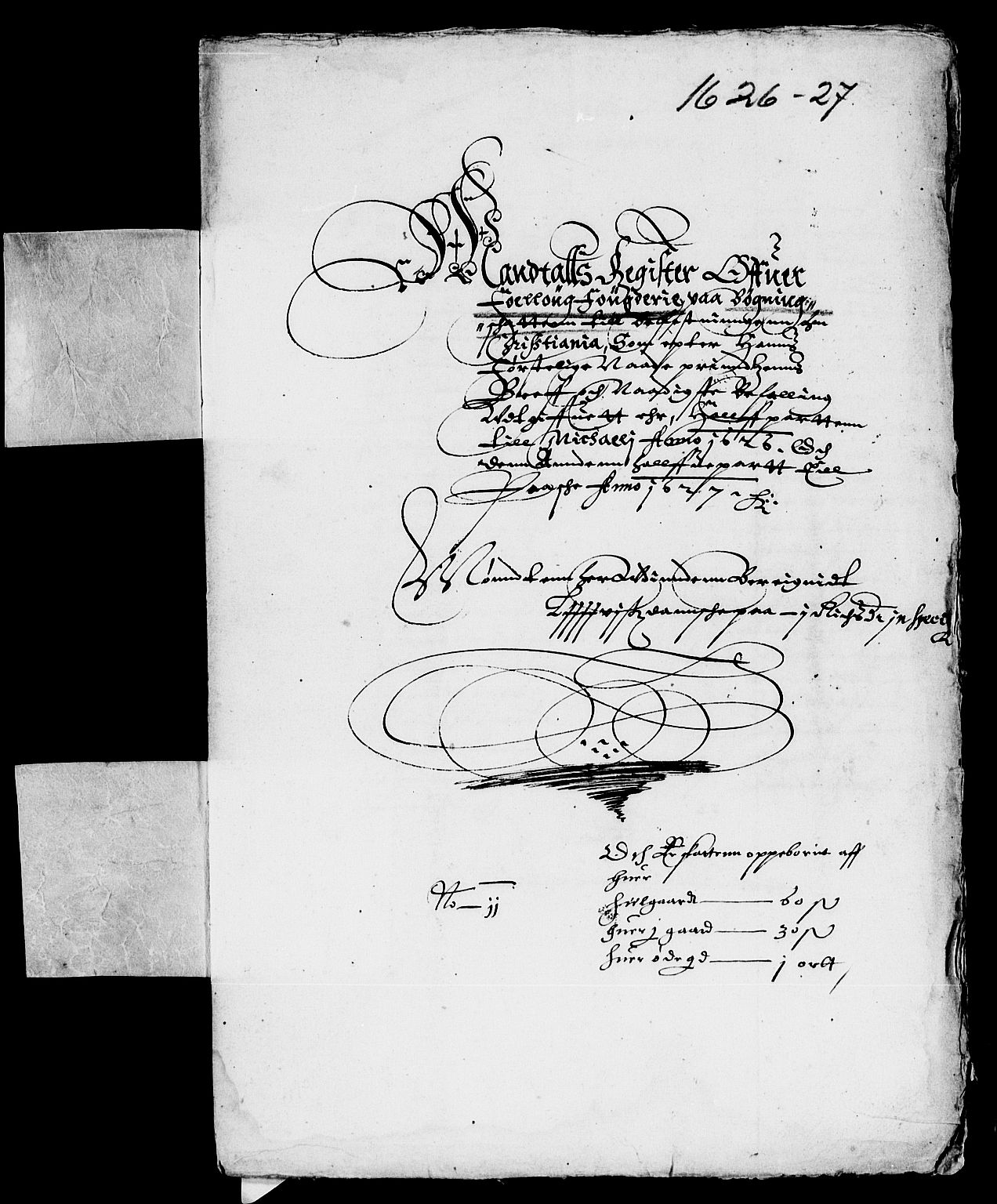 Rentekammeret inntil 1814, Reviderte regnskaper, Lensregnskaper, AV/RA-EA-5023/R/Rb/Rba/L0080: Akershus len, 1626-1628