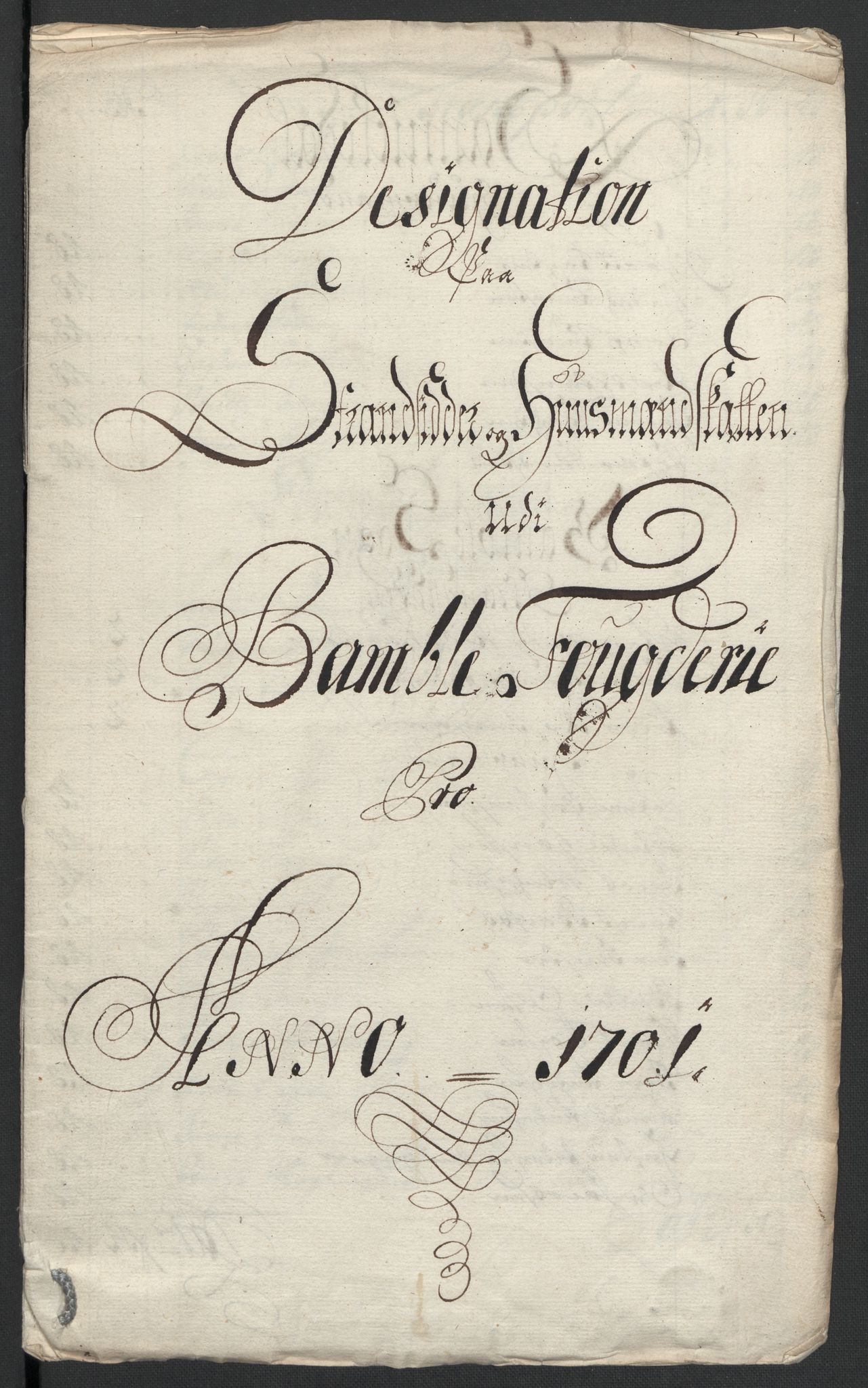 Rentekammeret inntil 1814, Reviderte regnskaper, Fogderegnskap, RA/EA-4092/R36/L2105: Fogderegnskap Øvre og Nedre Telemark og Bamble, 1701, s. 179