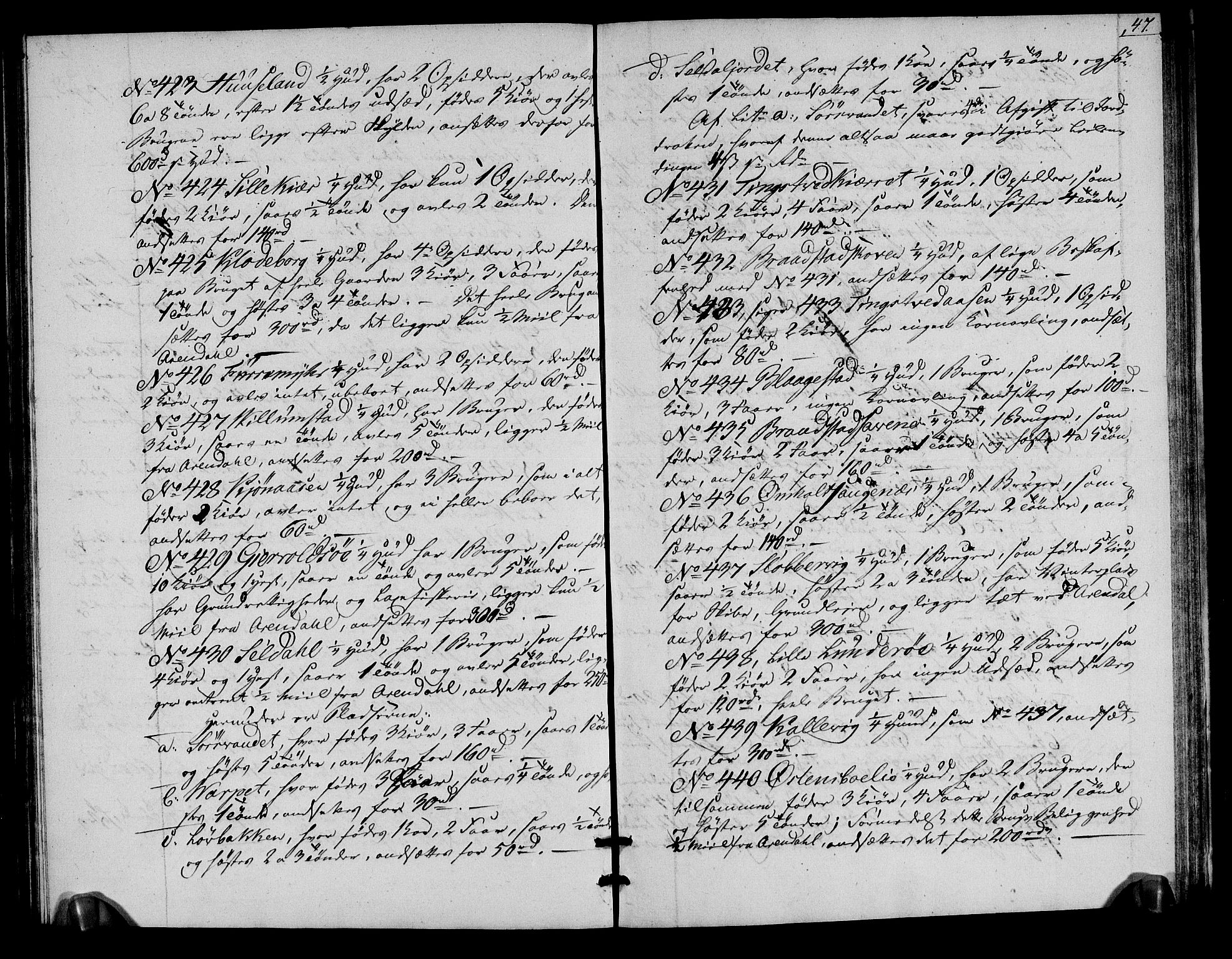 Rentekammeret inntil 1814, Realistisk ordnet avdeling, AV/RA-EA-4070/N/Ne/Nea/L0077: Nedenes fogderi. Deliberasjonsprotokoll, 1803, s. 49