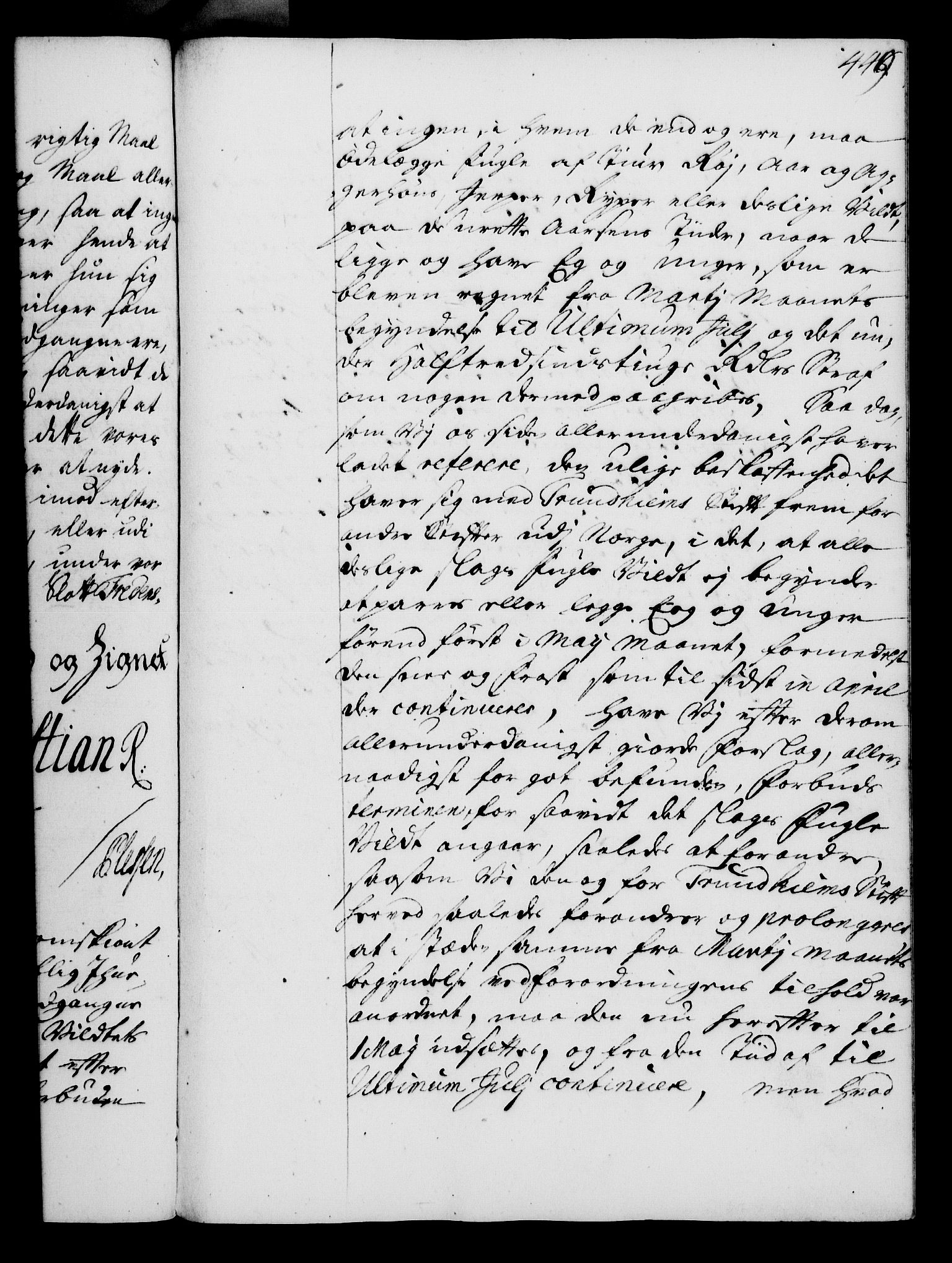 Rentekammeret, Kammerkanselliet, AV/RA-EA-3111/G/Gg/Gga/L0003: Norsk ekspedisjonsprotokoll med register (merket RK 53.3), 1727-1734, s. 449