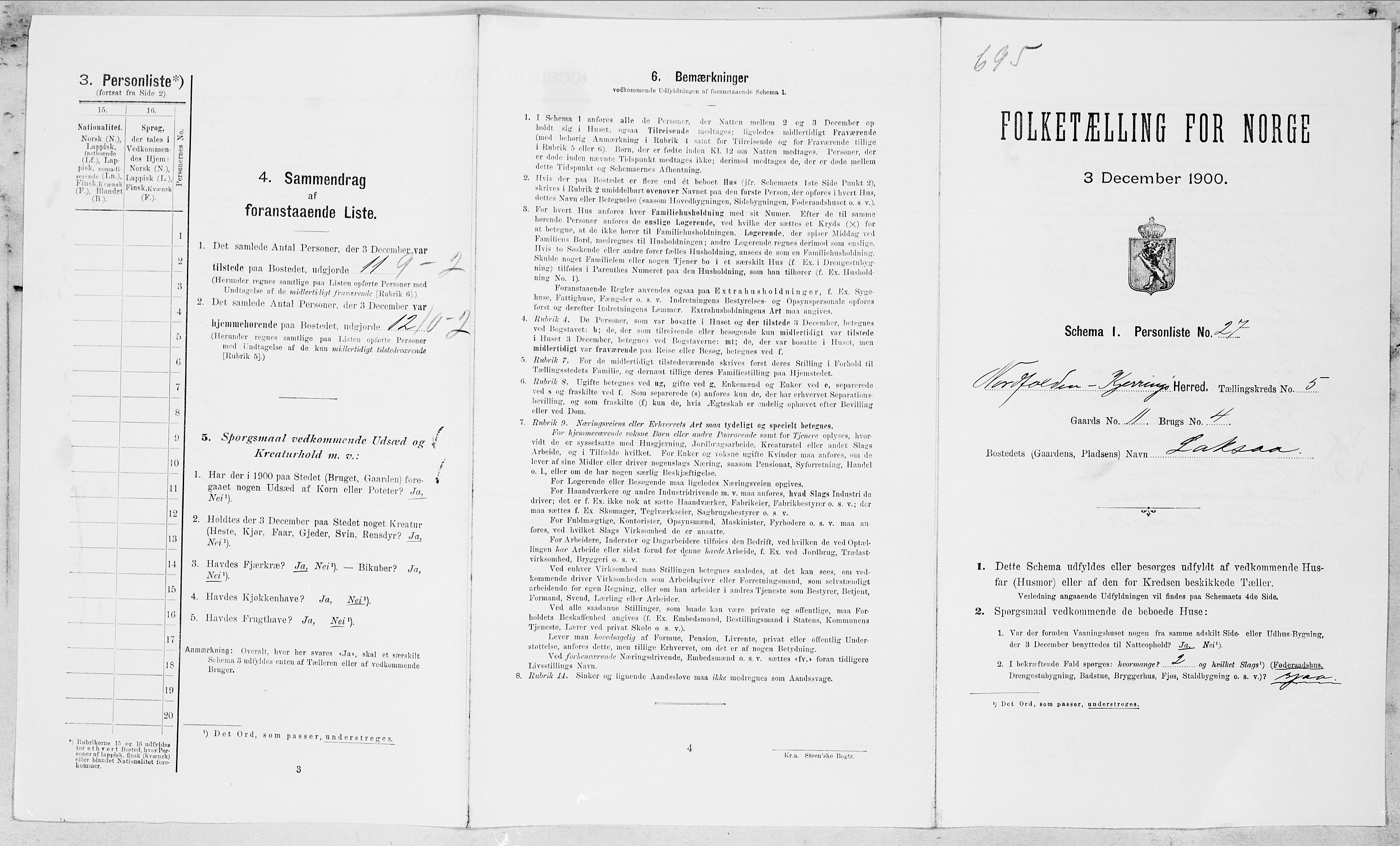 SAT, Folketelling 1900 for 1846 Nordfold-Kjerringøy herred, 1900, s. 558