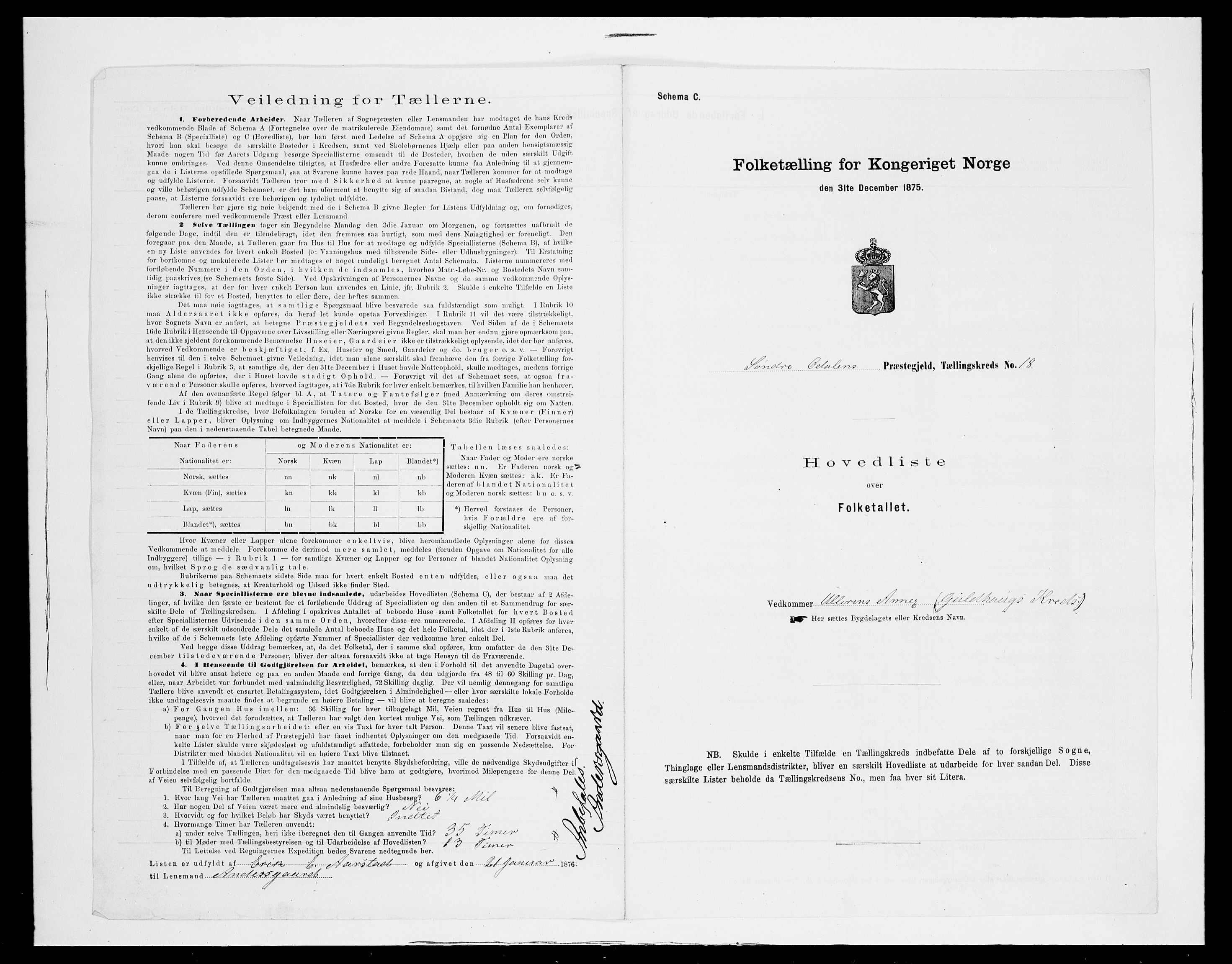 SAH, Folketelling 1875 for 0419P Sør-Odal prestegjeld, 1875, s. 61