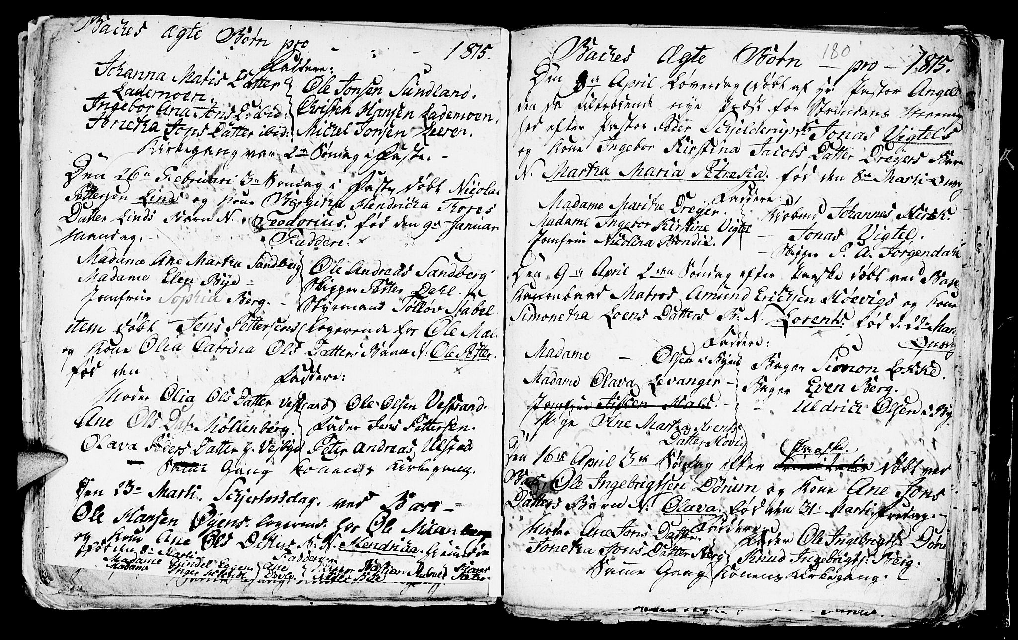 Ministerialprotokoller, klokkerbøker og fødselsregistre - Sør-Trøndelag, AV/SAT-A-1456/604/L0218: Klokkerbok nr. 604C01, 1754-1819, s. 180