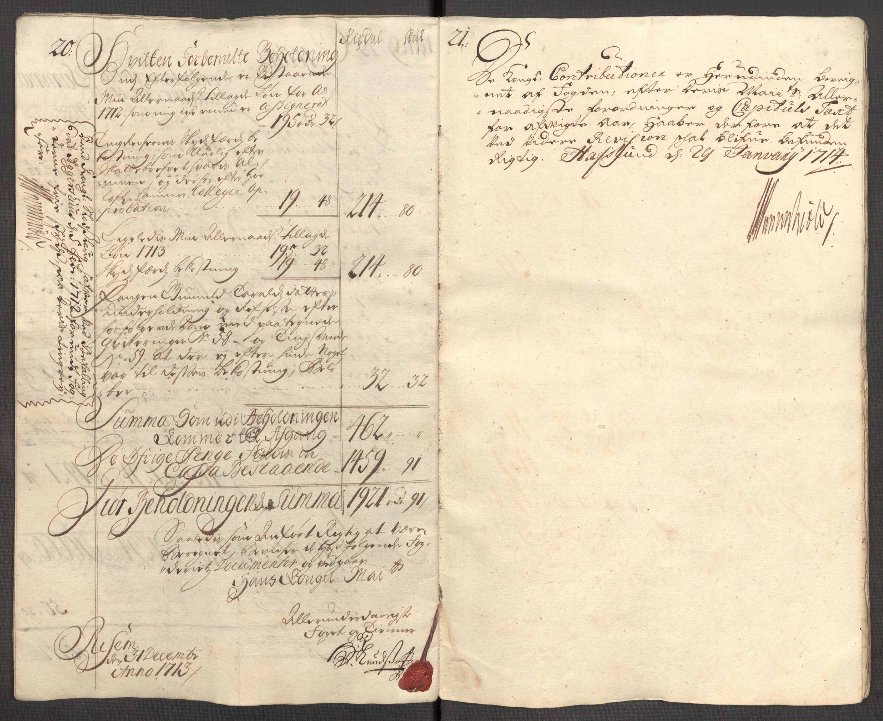 Rentekammeret inntil 1814, Reviderte regnskaper, Fogderegnskap, AV/RA-EA-4092/R04/L0138: Fogderegnskap Moss, Onsøy, Tune, Veme og Åbygge, 1713-1714, s. 14