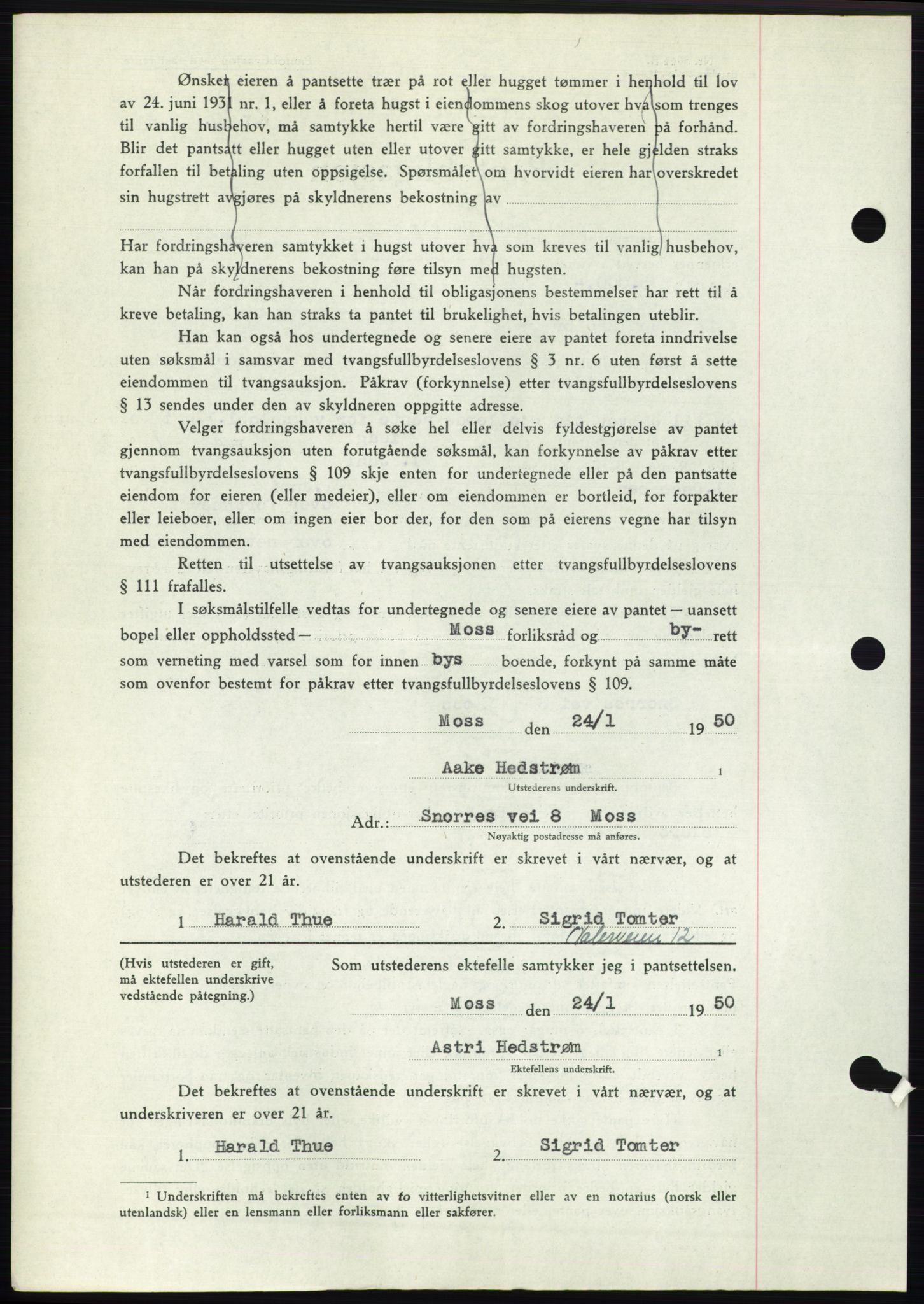 Moss sorenskriveri, SAO/A-10168: Pantebok nr. B23, 1949-1950, Dagboknr: 263/1950