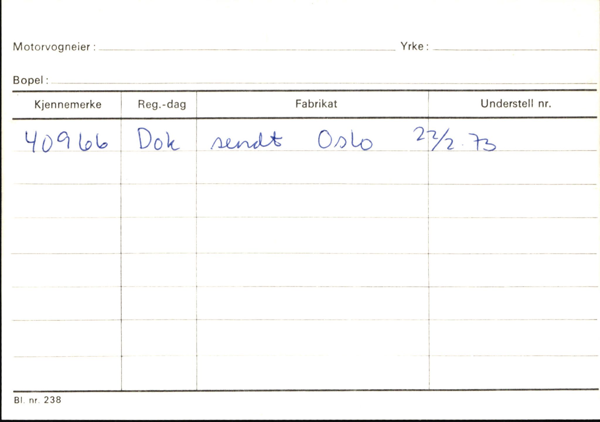 Statens vegvesen, Sogn og Fjordane vegkontor, SAB/A-5301/4/F/L0146: Registerkort Årdal R-Å samt diverse kort, 1945-1975, s. 998