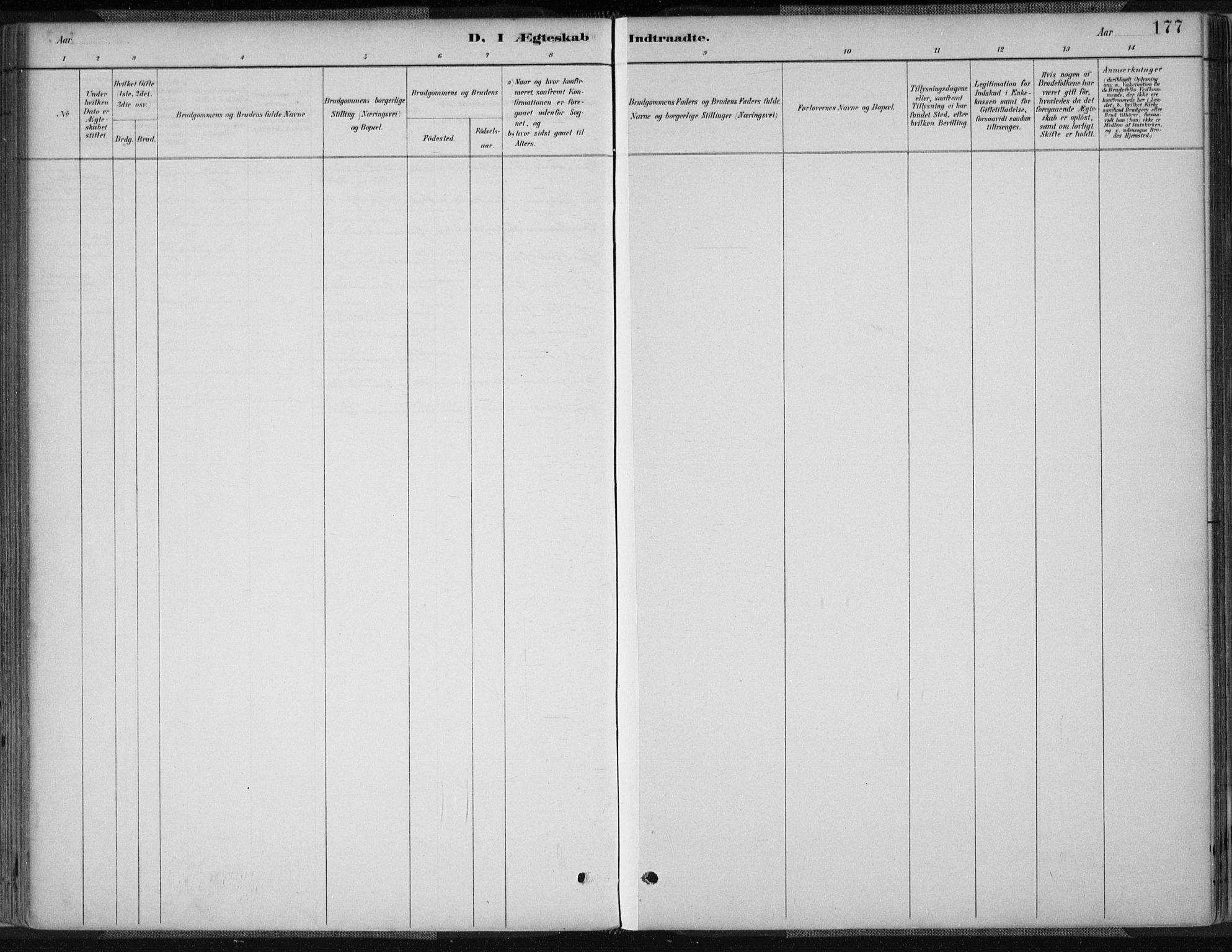 Tveit sokneprestkontor, AV/SAK-1111-0043/F/Fa/L0007: Ministerialbok nr. A 7, 1887-1908, s. 177