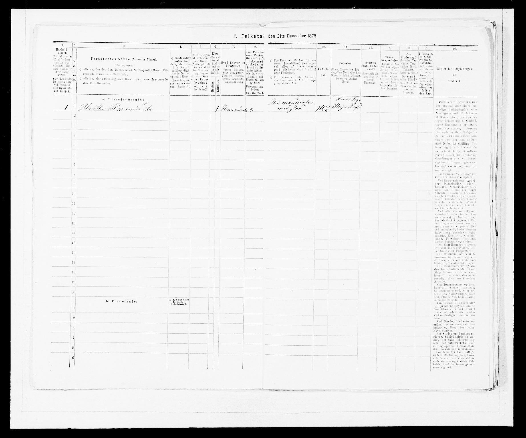 SAB, Folketelling 1875 for 1448P Stryn prestegjeld, 1875, s. 779