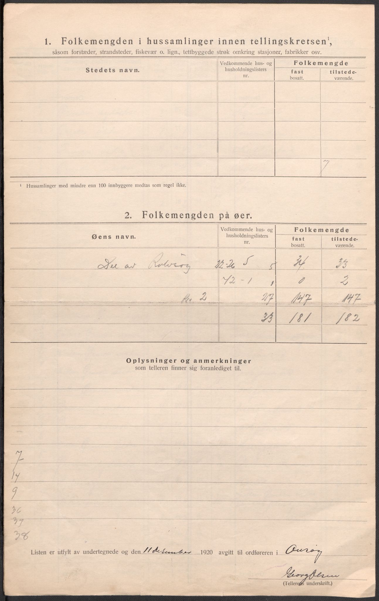 SAO, Folketelling 1920 for 0134 Onsøy herred, 1920, s. 7