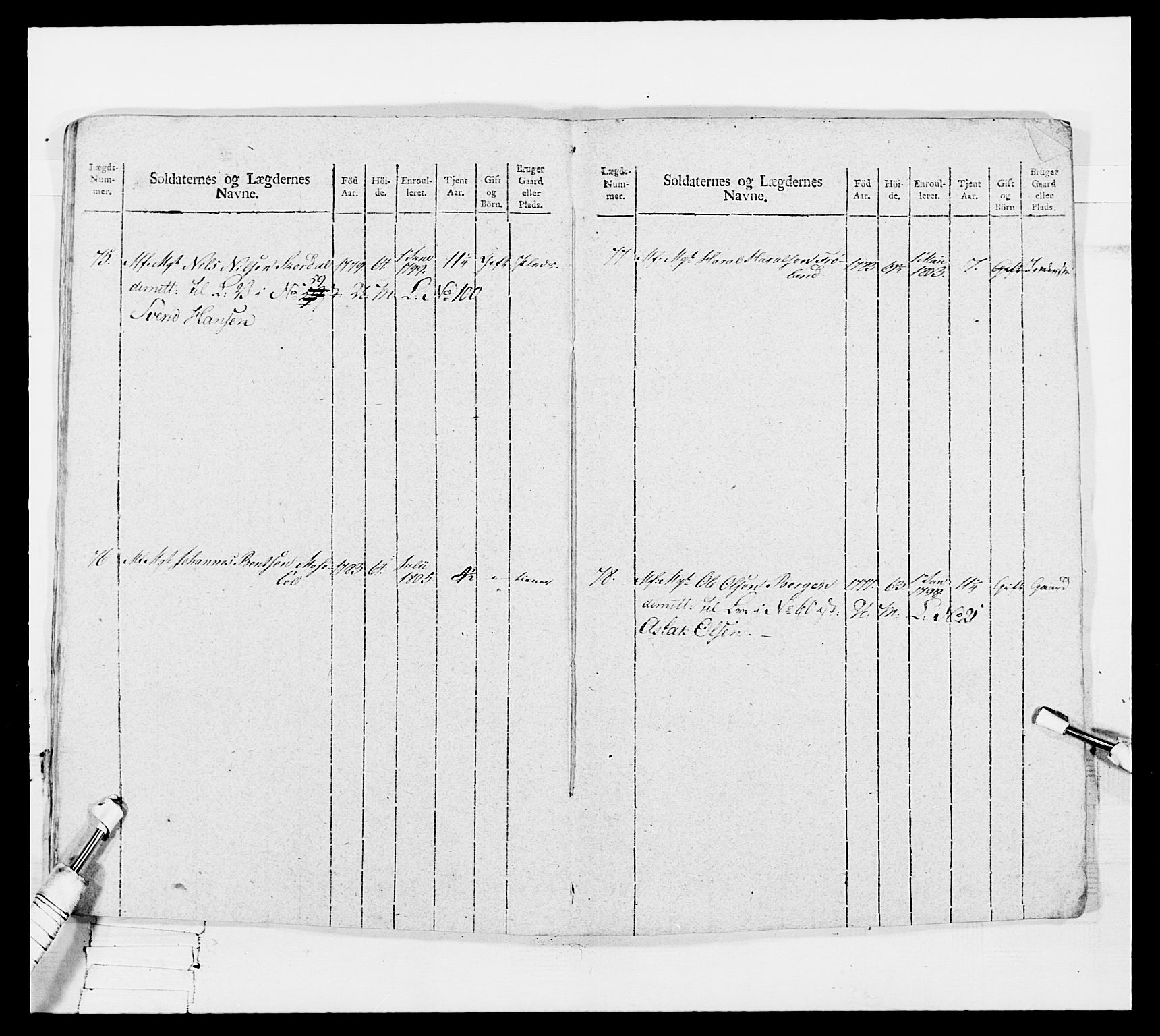 Generalitets- og kommissariatskollegiet, Det kongelige norske kommissariatskollegium, AV/RA-EA-5420/E/Eh/L0116: Telemarkske nasjonale infanteriregiment, 1810, s. 488