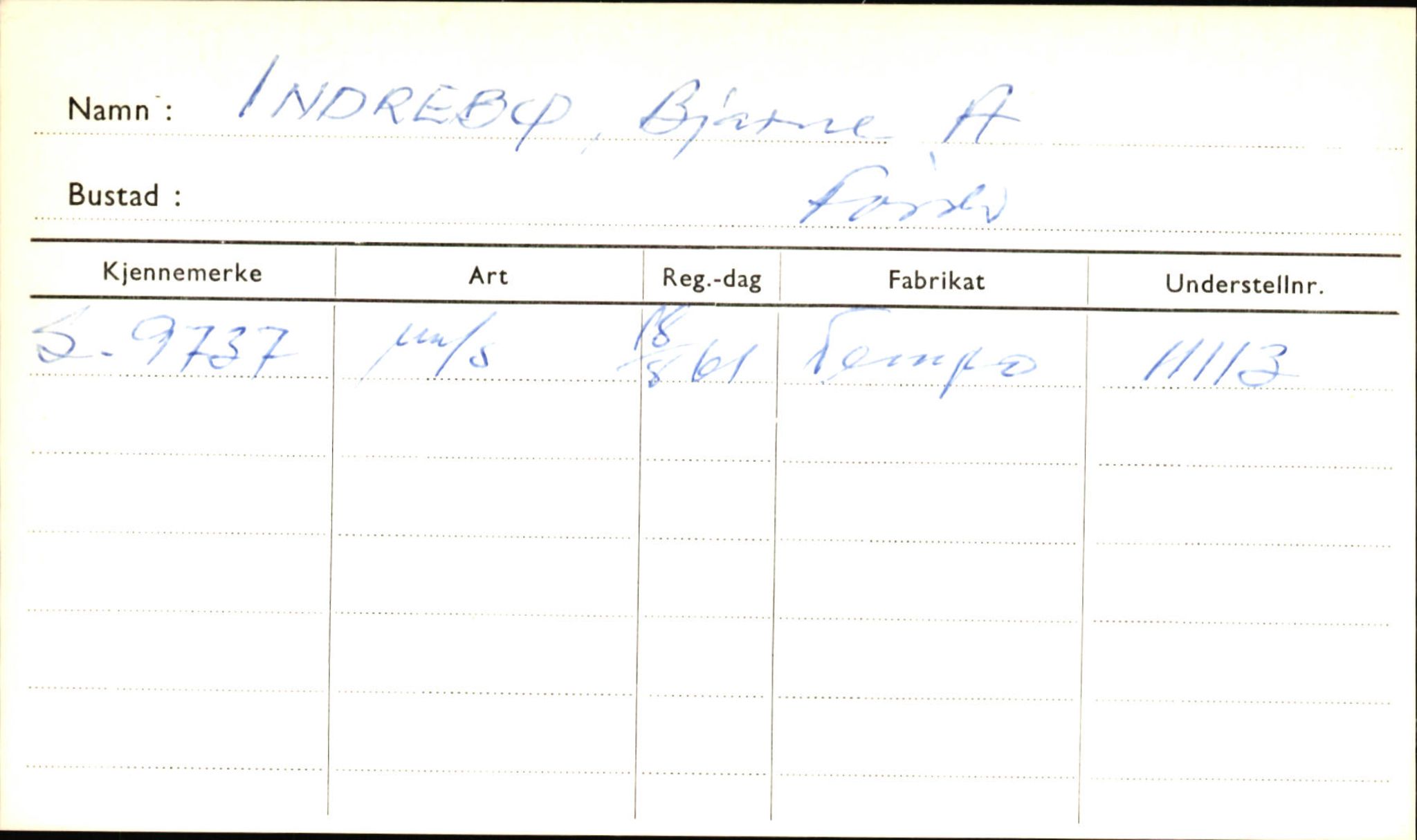 Statens vegvesen, Sogn og Fjordane vegkontor, AV/SAB-A-5301/4/F/L0001A: Eigarregister Fjordane til 1.6.1961, 1930-1961, s. 881