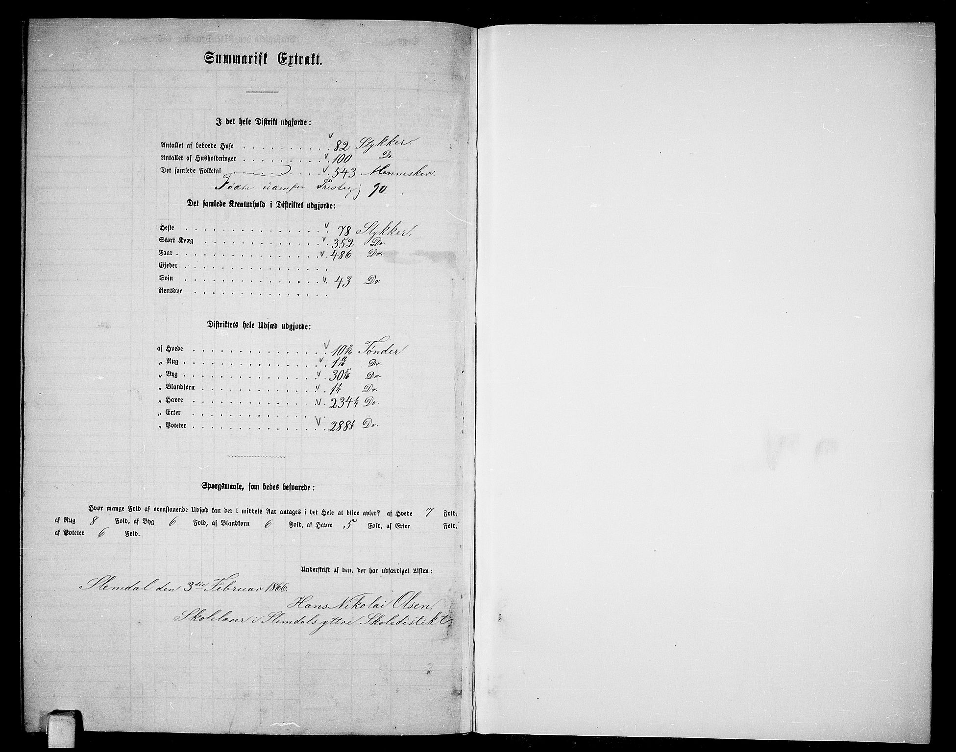 RA, Folketelling 1865 for 0811P Slemdal prestegjeld, 1865, s. 45