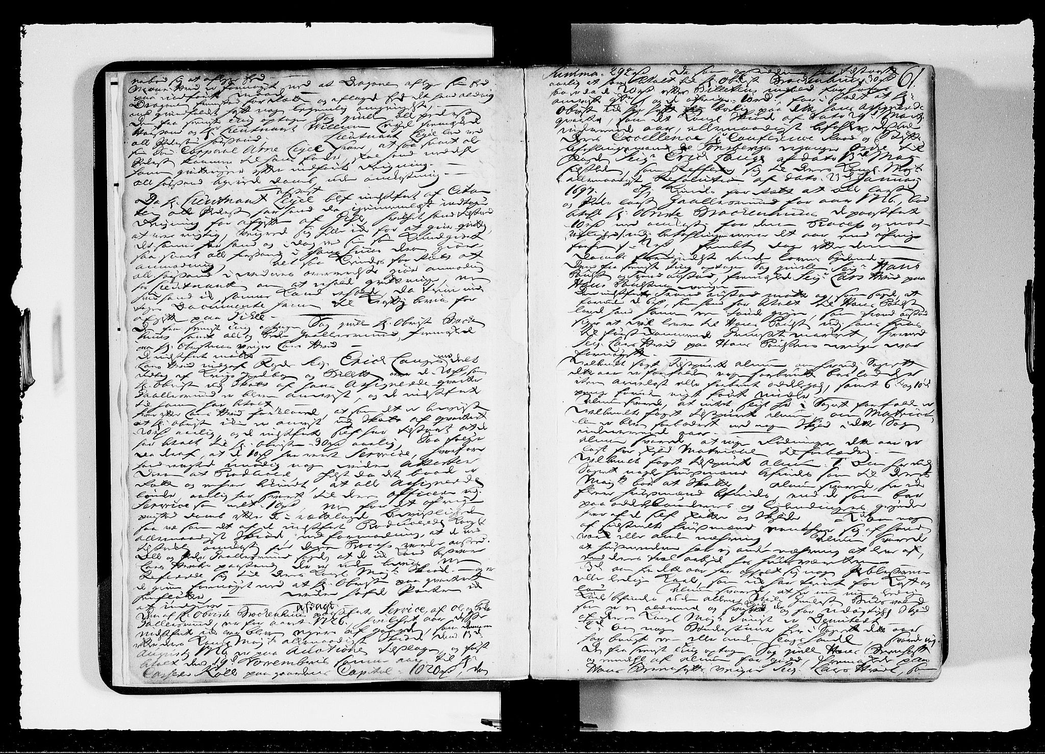 Hedemarken sorenskriveri, SAH/TING-034/G/Gb/L0041: Tingbok, 1727-1729, s. 60b-61a