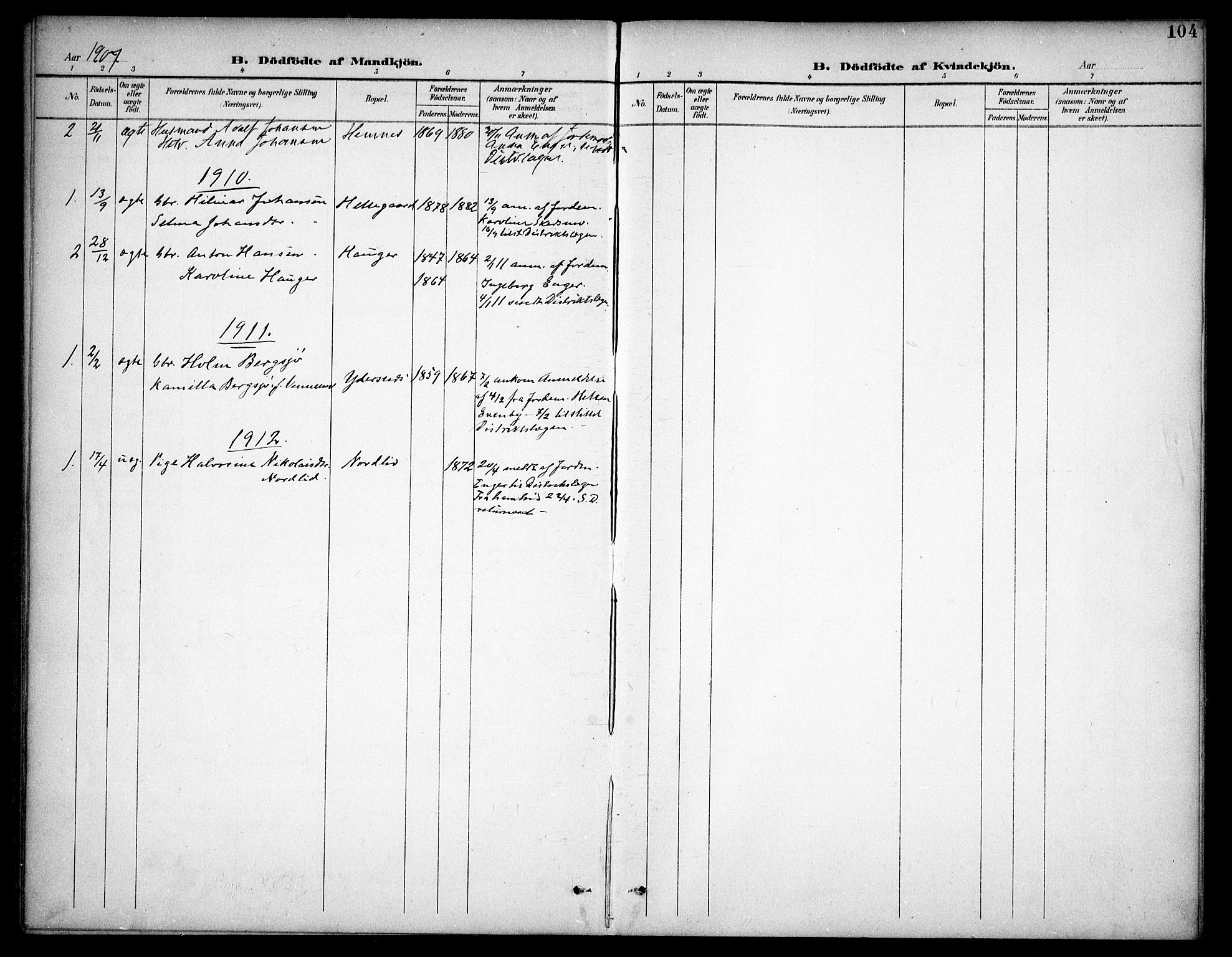 Høland prestekontor Kirkebøker, SAO/A-10346a/F/Fb/L0003: Ministerialbok nr. II 3, 1897-1912, s. 104
